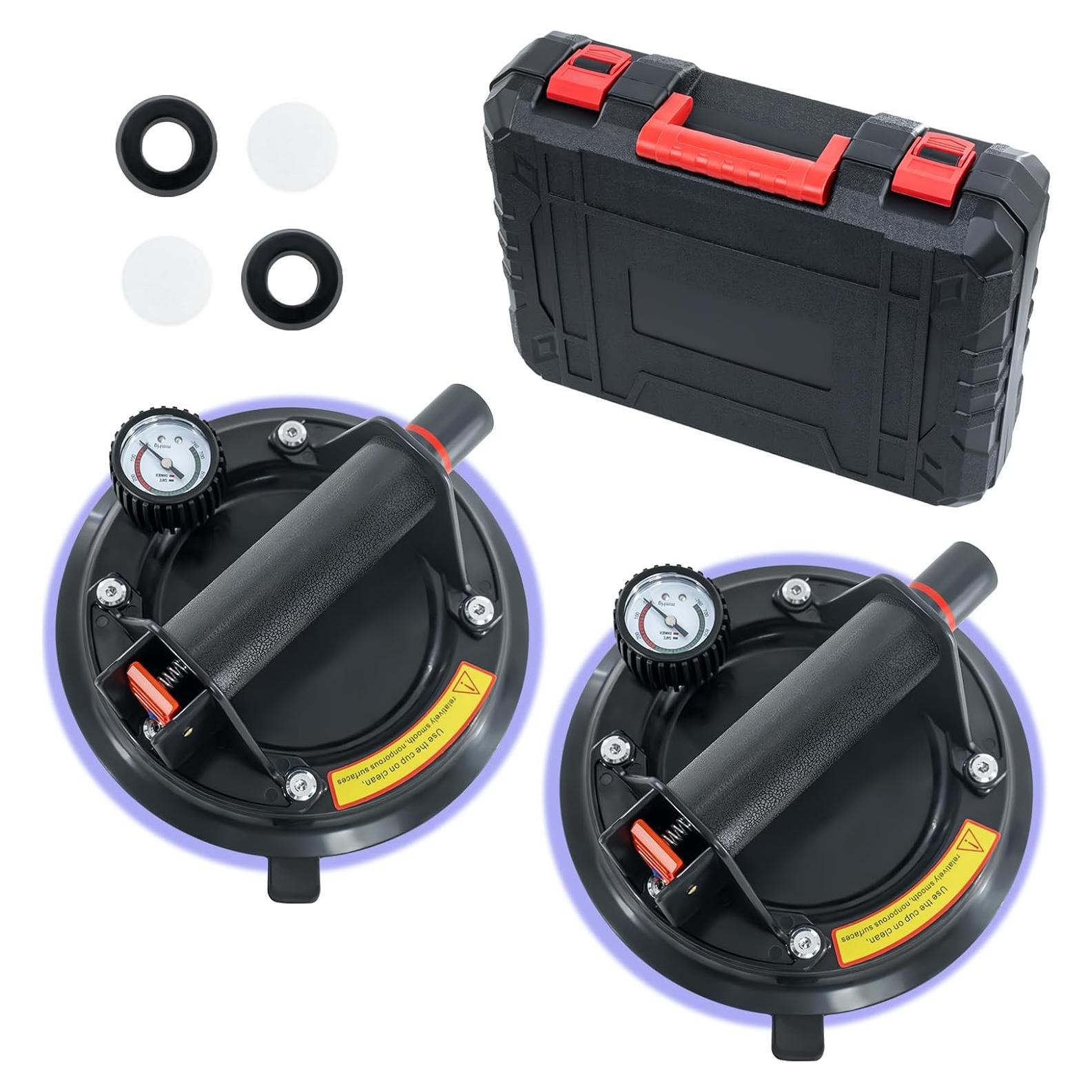 Paquete de 2 Ventosas de Vidrio BaoNeedy 20 cm Alta Resistencia