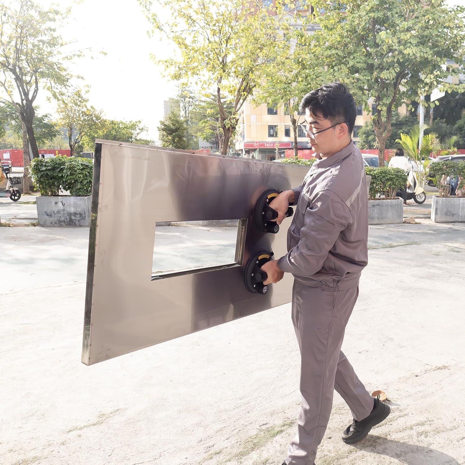 Paquete de 2 Ventosas de Vidrio BaoNeedy 20 cm Alta Resistencia