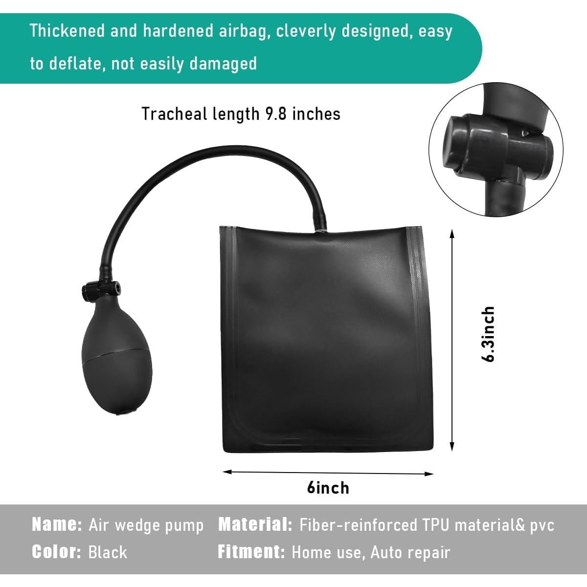 Bomba de Cuña de Aire Gasedin con Válvula de Plástico 16.5x16.5cm