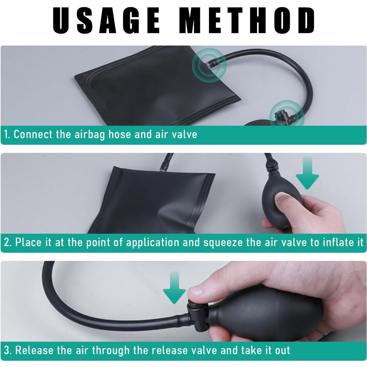 Bomba de Cuña de Aire Gasedin con Válvula de Plástico 16.5x16.5cm