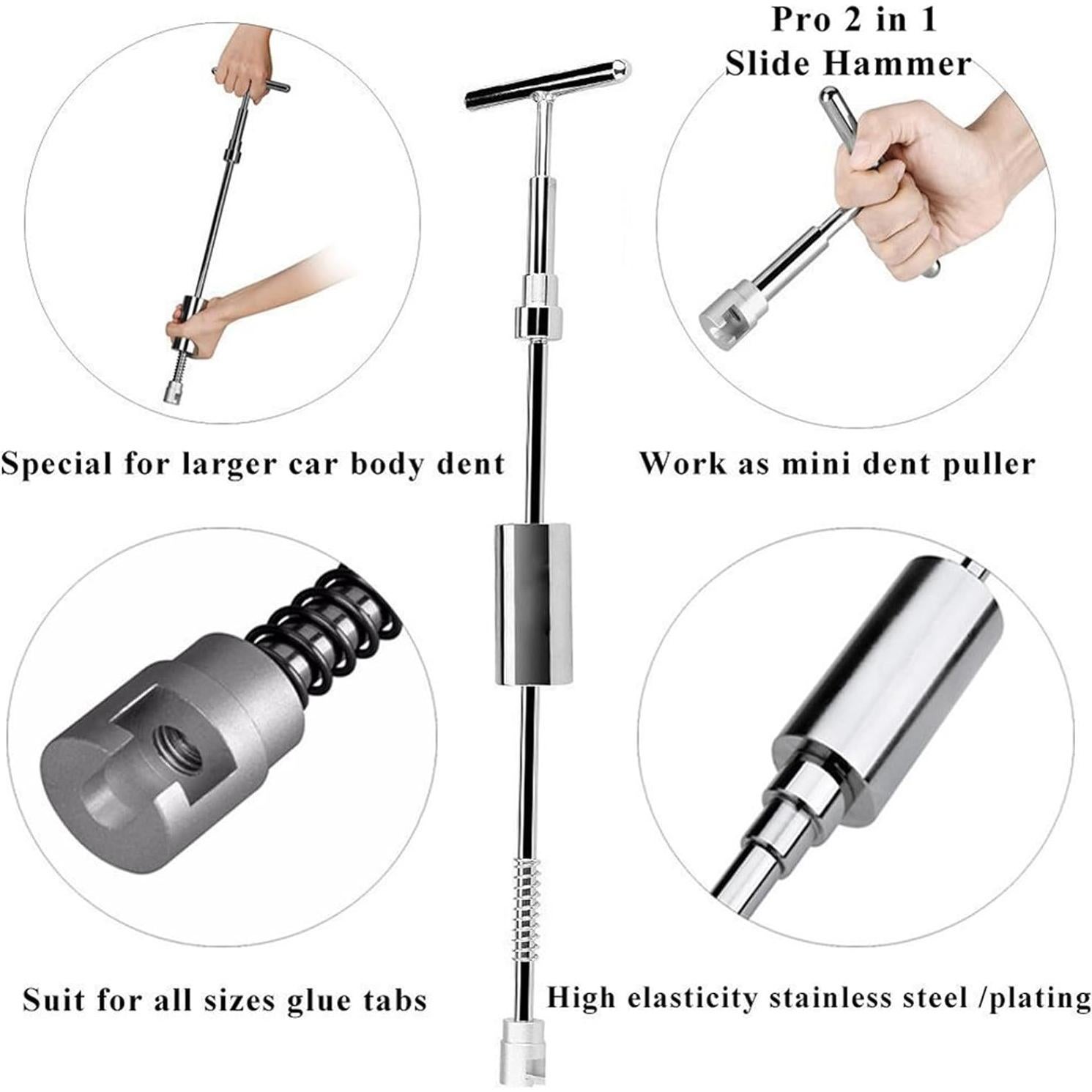 Kit de Extracción de Abolladuras DBG05 - Extractor T-Bar y Accesorios