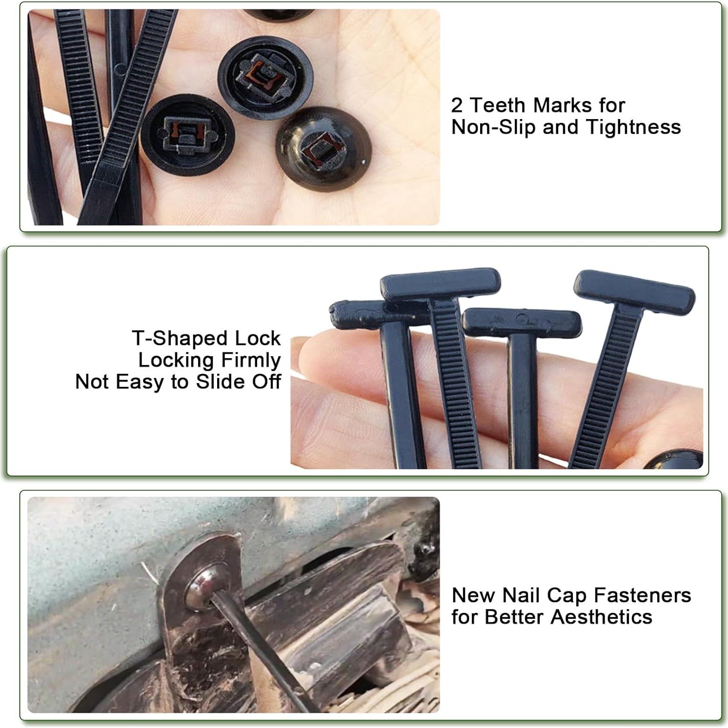 100 Bridas de Nylon CALORPET para Reparación Automotriz