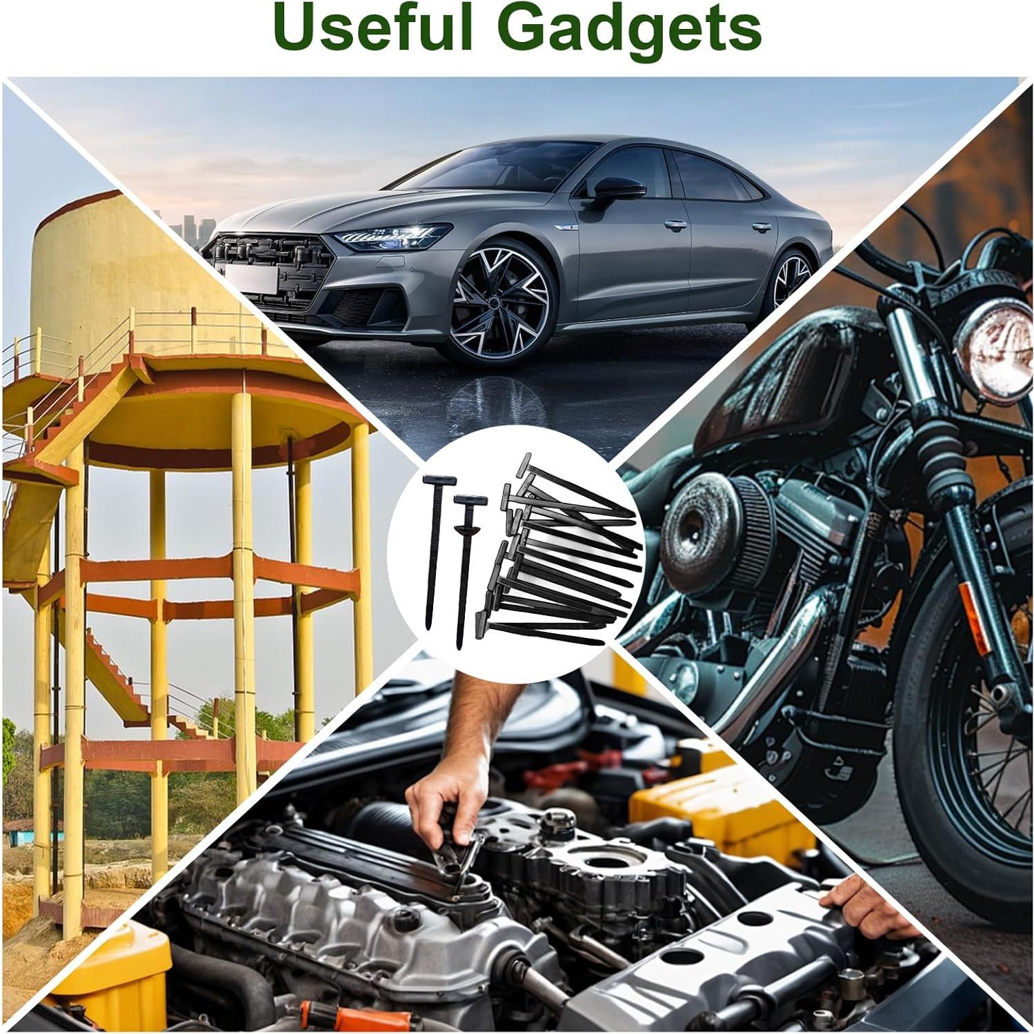 100 Bridas de Nylon CALORPET para Reparación Automotriz