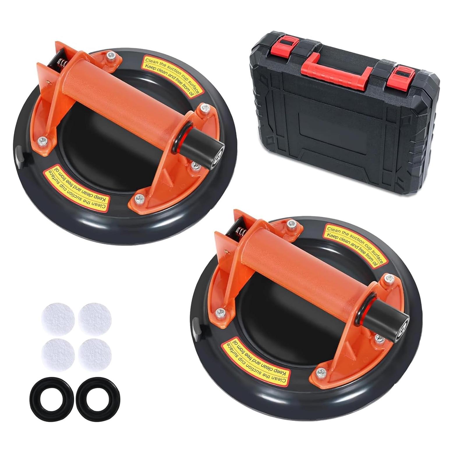 Ventosas de vidrio CWD&SQH 20.8 cm 212 kg 2 unidades