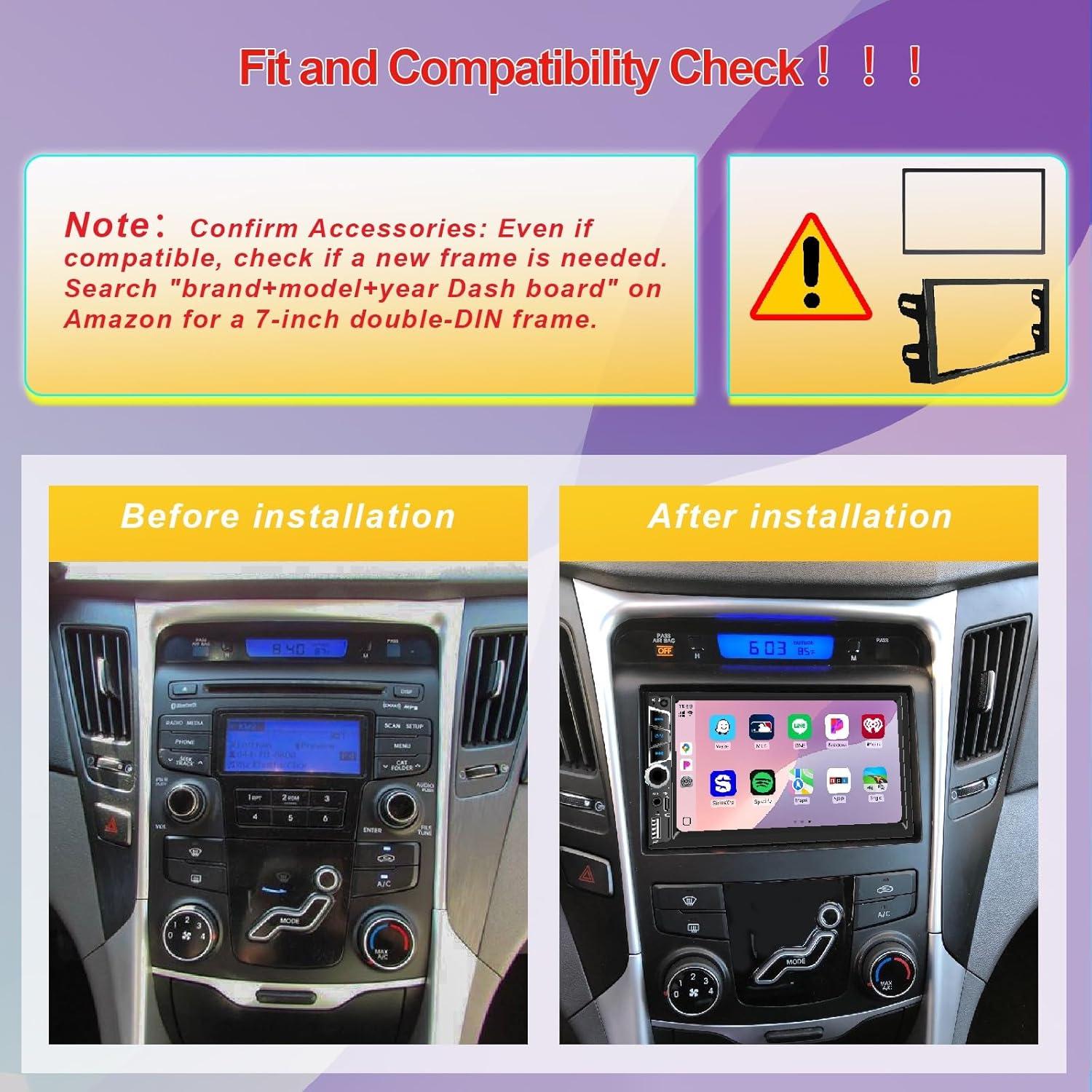 Estéreo de coche Nideocion 7032C Doble Din 7" Bluetooth GPS