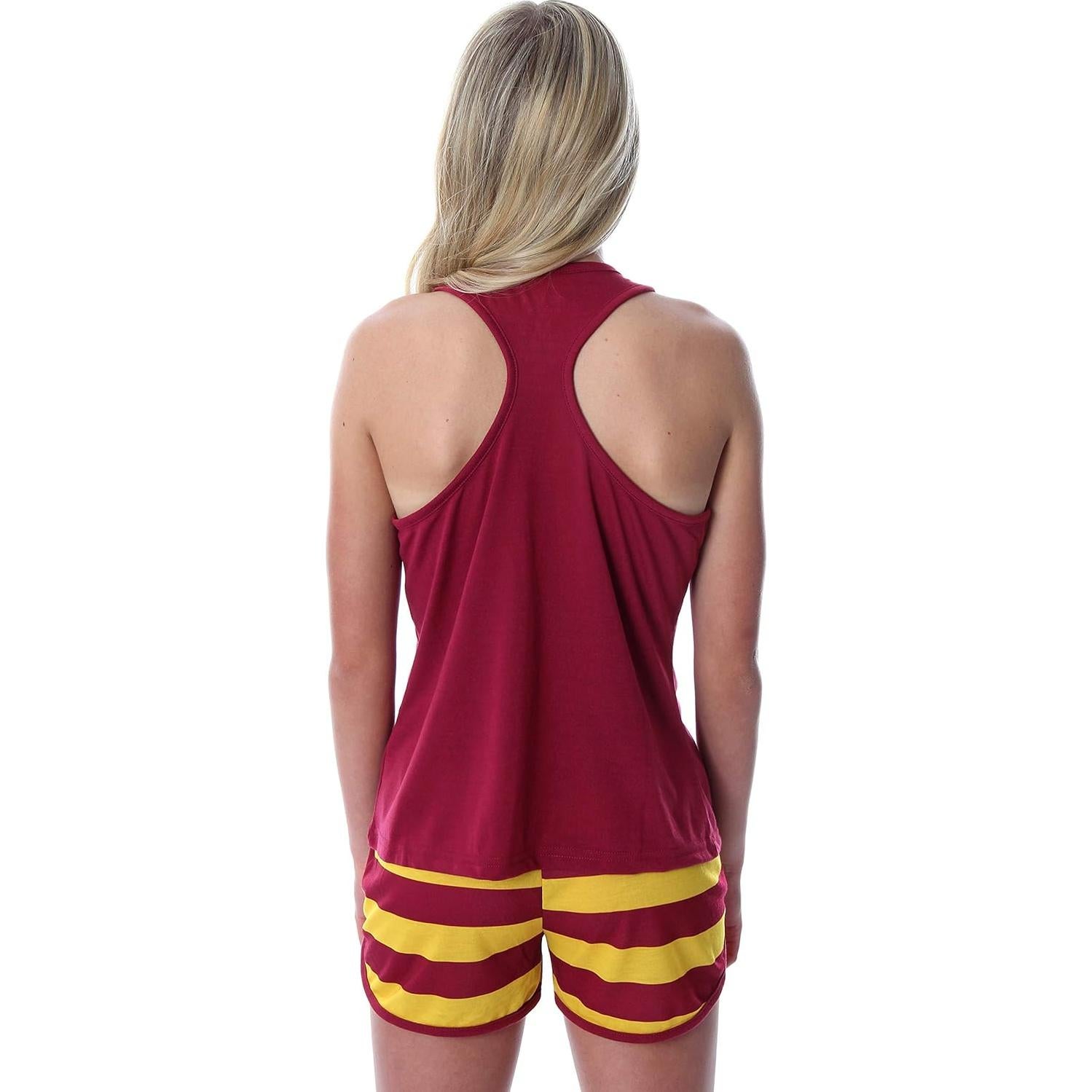 Pijama de Tanque y Pantalones Cortos Harry Potter Gryffindor