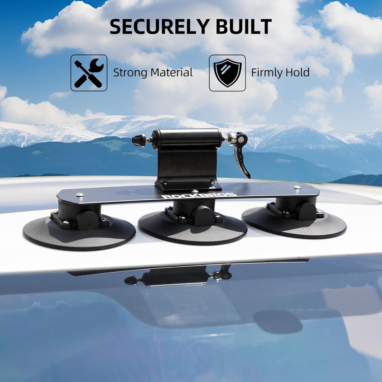 Soporte de Bicicleta ROCKBROS con Ventosa para Techo - 1 Bicicleta