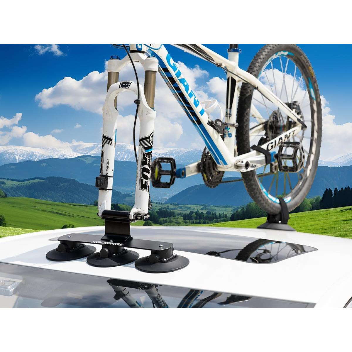 Soporte de Bicicleta ROCKBROS con Ventosa para Techo - 1 Bicicleta