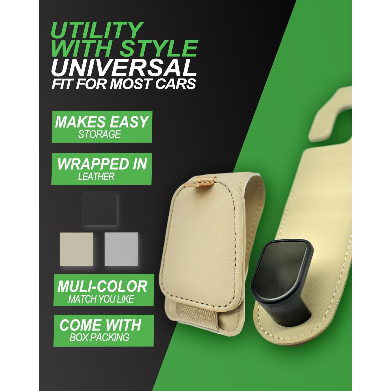 Soporte de Gafas de Sol y Ganchos Teoenix 2 Paquete Beige