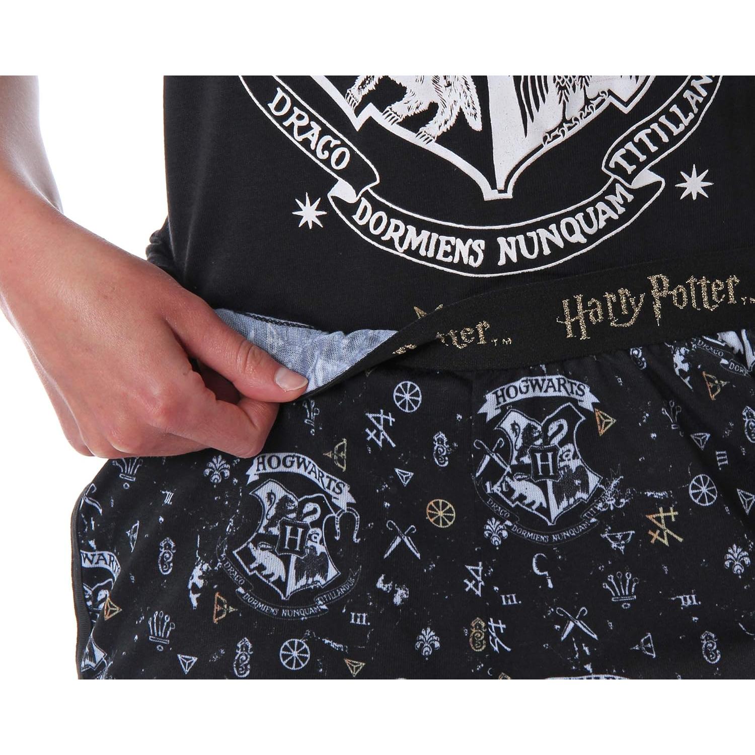Pijama de Tanque y Pantalones Cortos Harry Potter Hogwarts