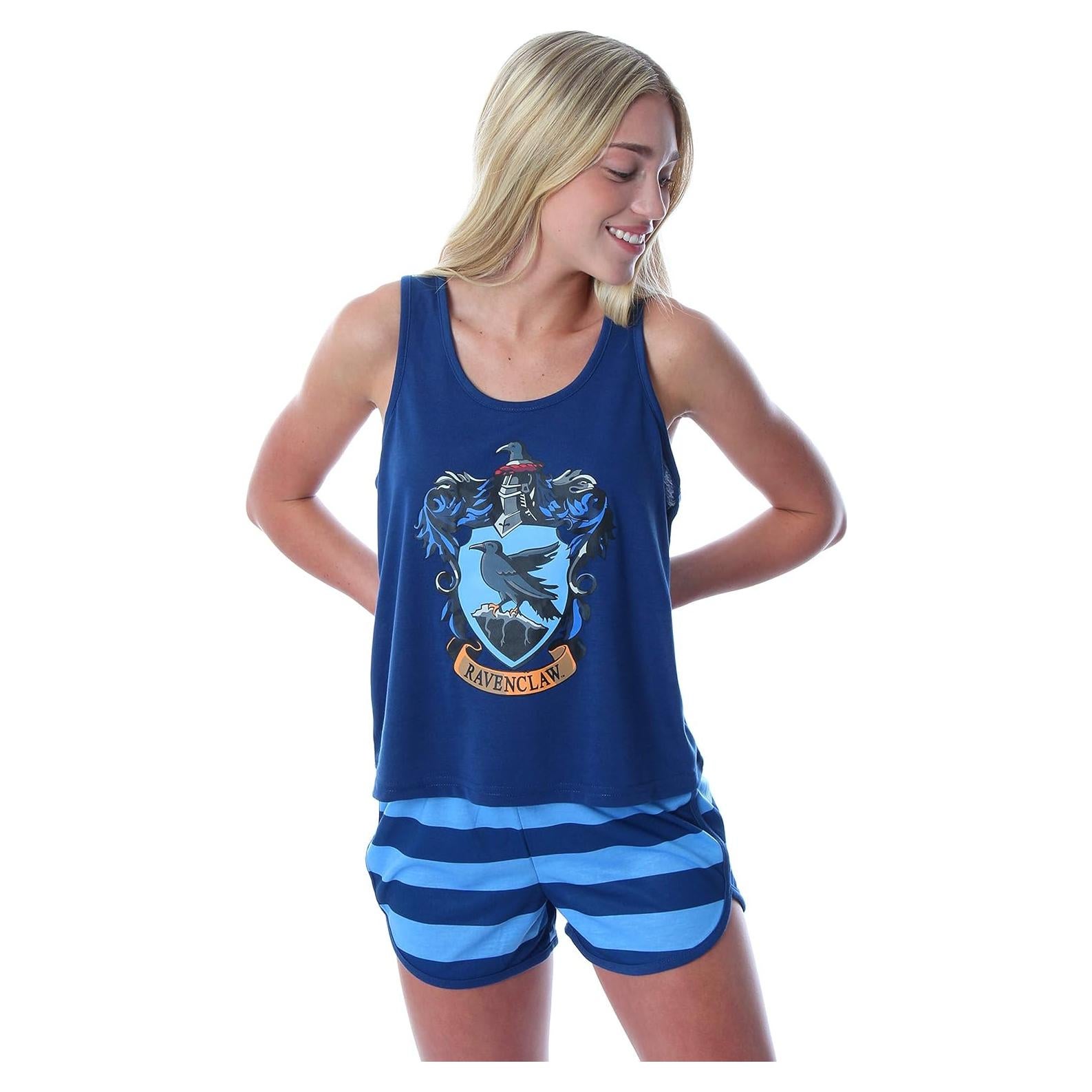 Pijama de Tanque y Pantalones Cortos Harry Potter Ravenclaw