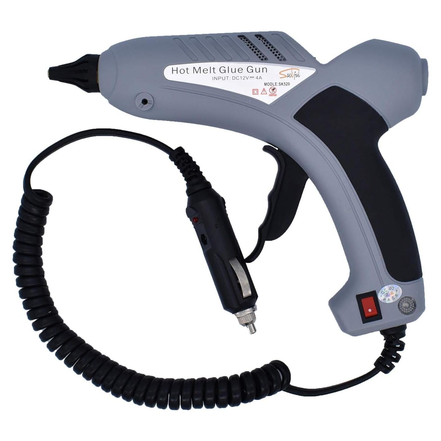 Pistola de Pegamento Caliente Sackful 100W 12V Cable 150cm