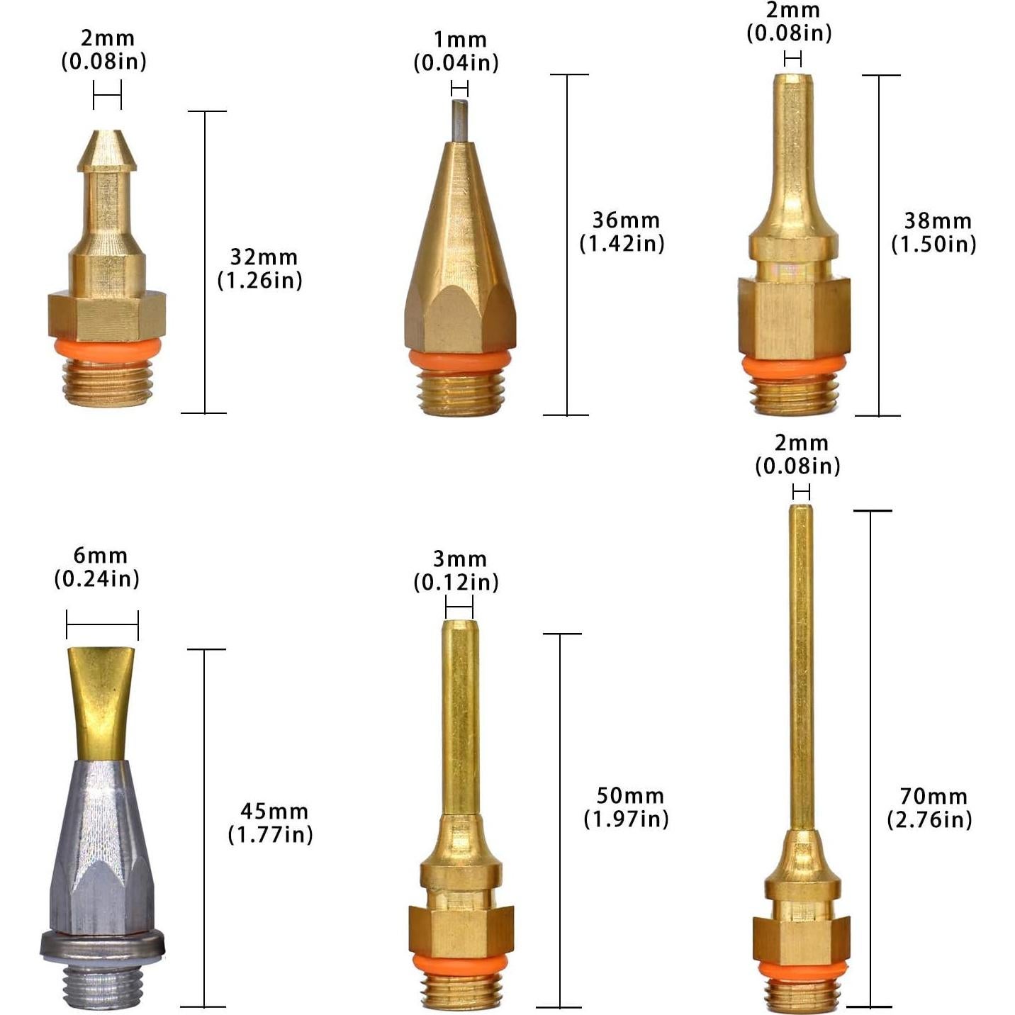 Pistola de Pegamento Caliente Boswell 150W con 6 Boquillas