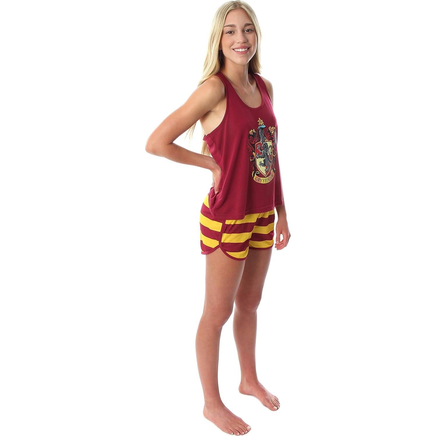 Pijama de Tanque y Pantalones Cortos Harry Potter Gryffindor