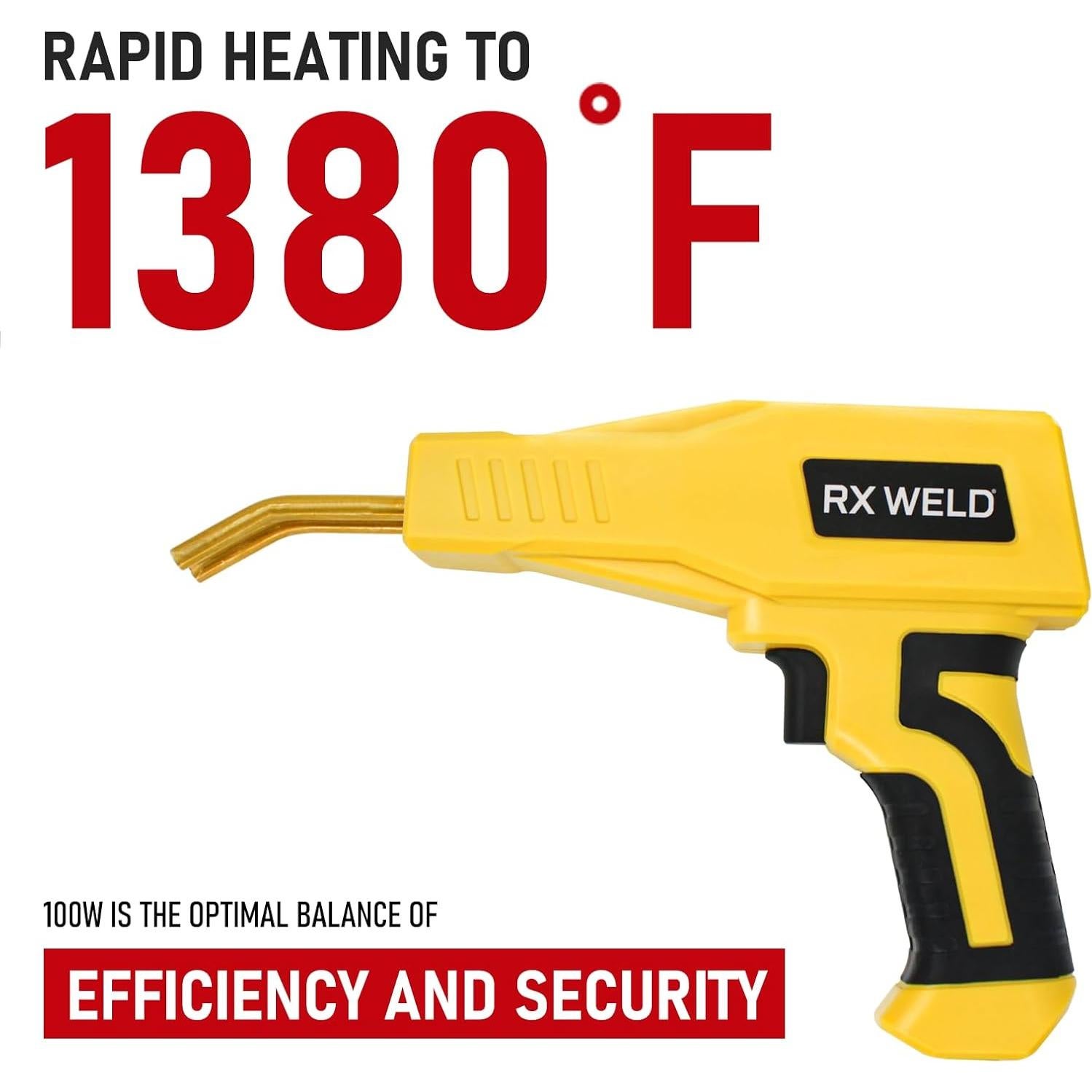 Kit de Soldadura de Plástico RX WELD 2 en 1 100W Amarillo