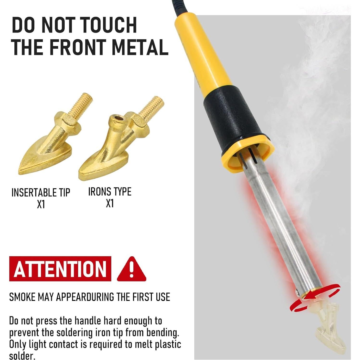 Kit de Soldadura de Plástico RX WELD 2 en 1 100W Amarillo