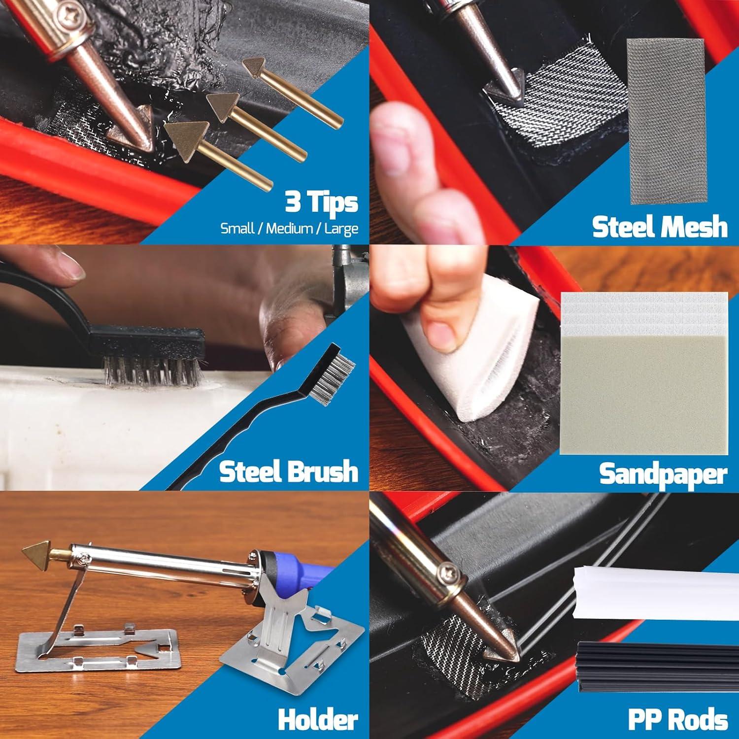 Kit de Soldador de Plástico WEP 960-IV 110V 60W con Accesorios