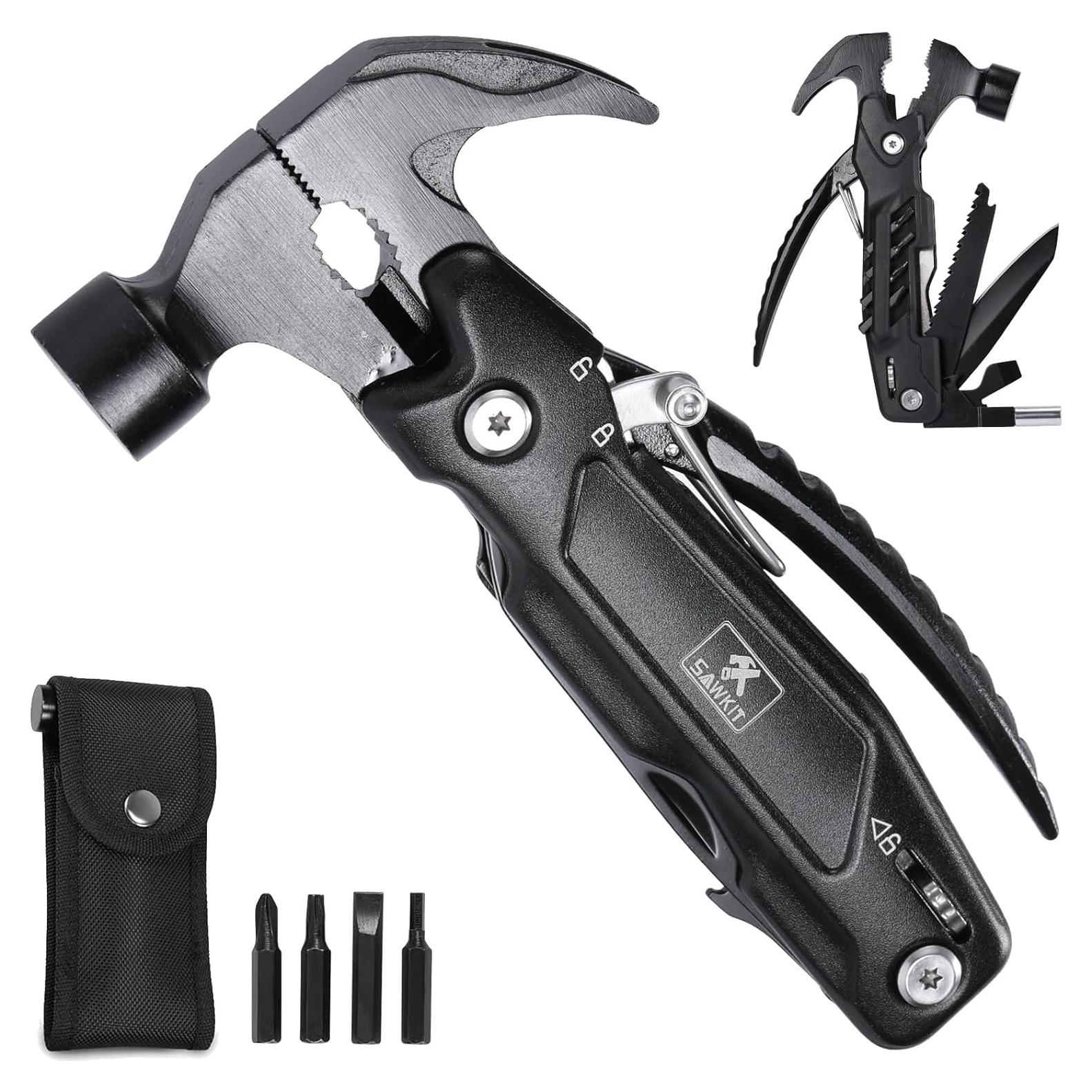 Martillo Multi-Herramienta 15 en 1 Sawkit Compacto Negro