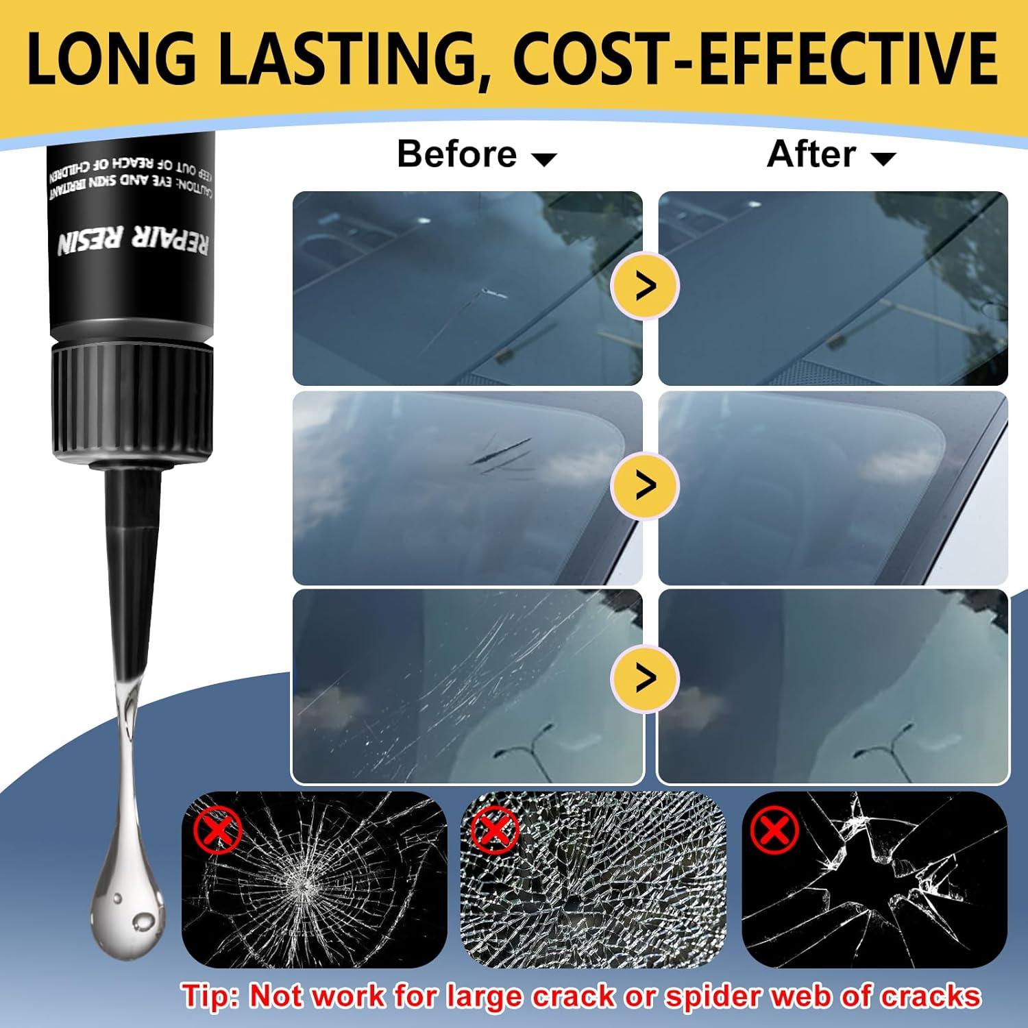 Kit de Reparación de Parabrisas LOCBONDSO para Chips y Grietas