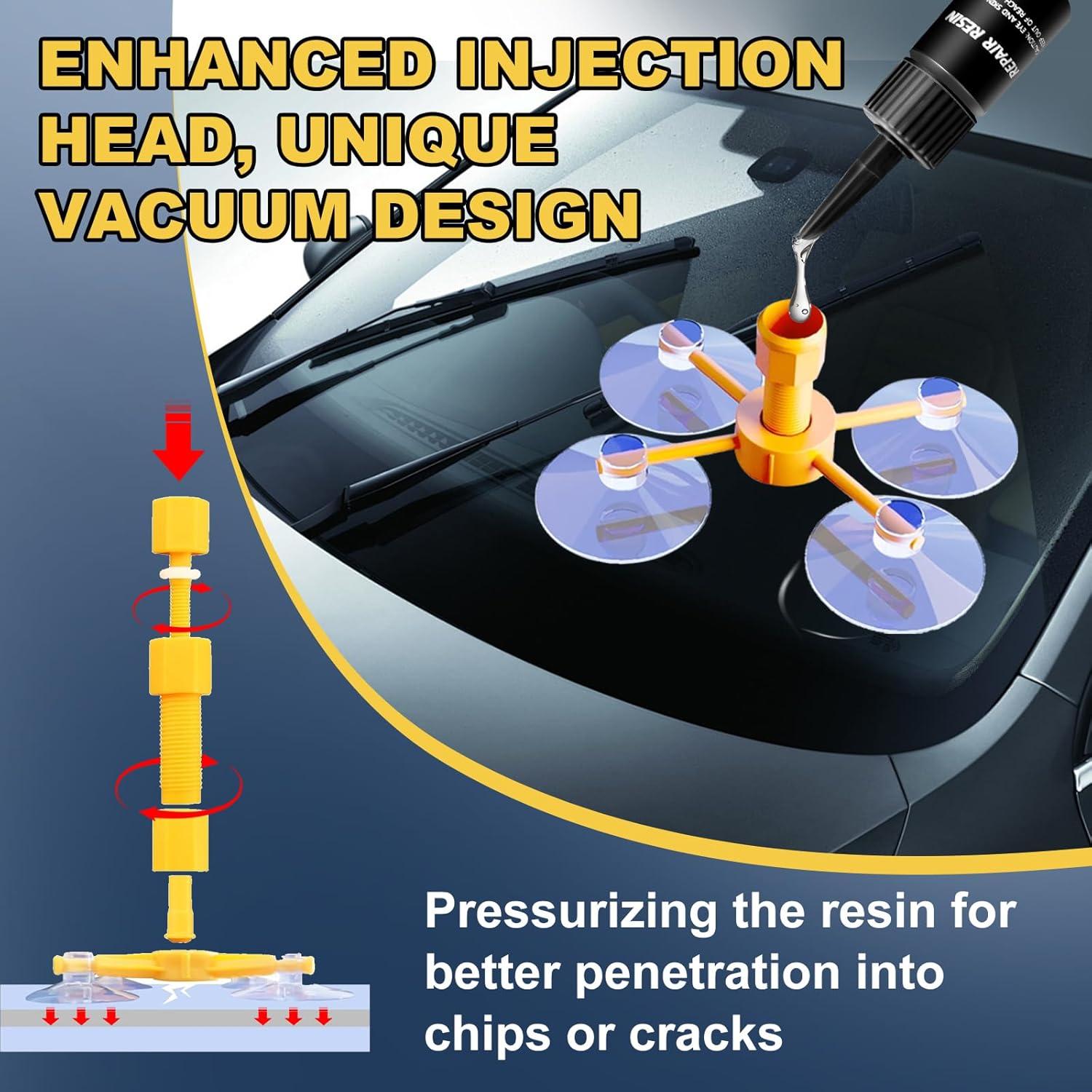 Kit de Reparación de Parabrisas LOCBONDSO para Chips y Grietas
