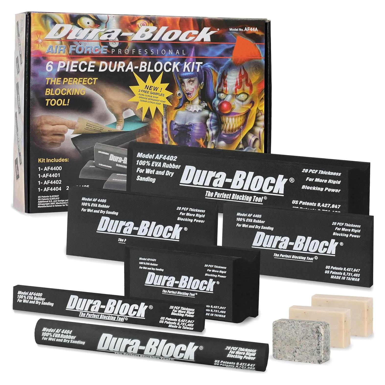 Juego de Lijado Dura-Block 6 Piezas EVA Automotriz