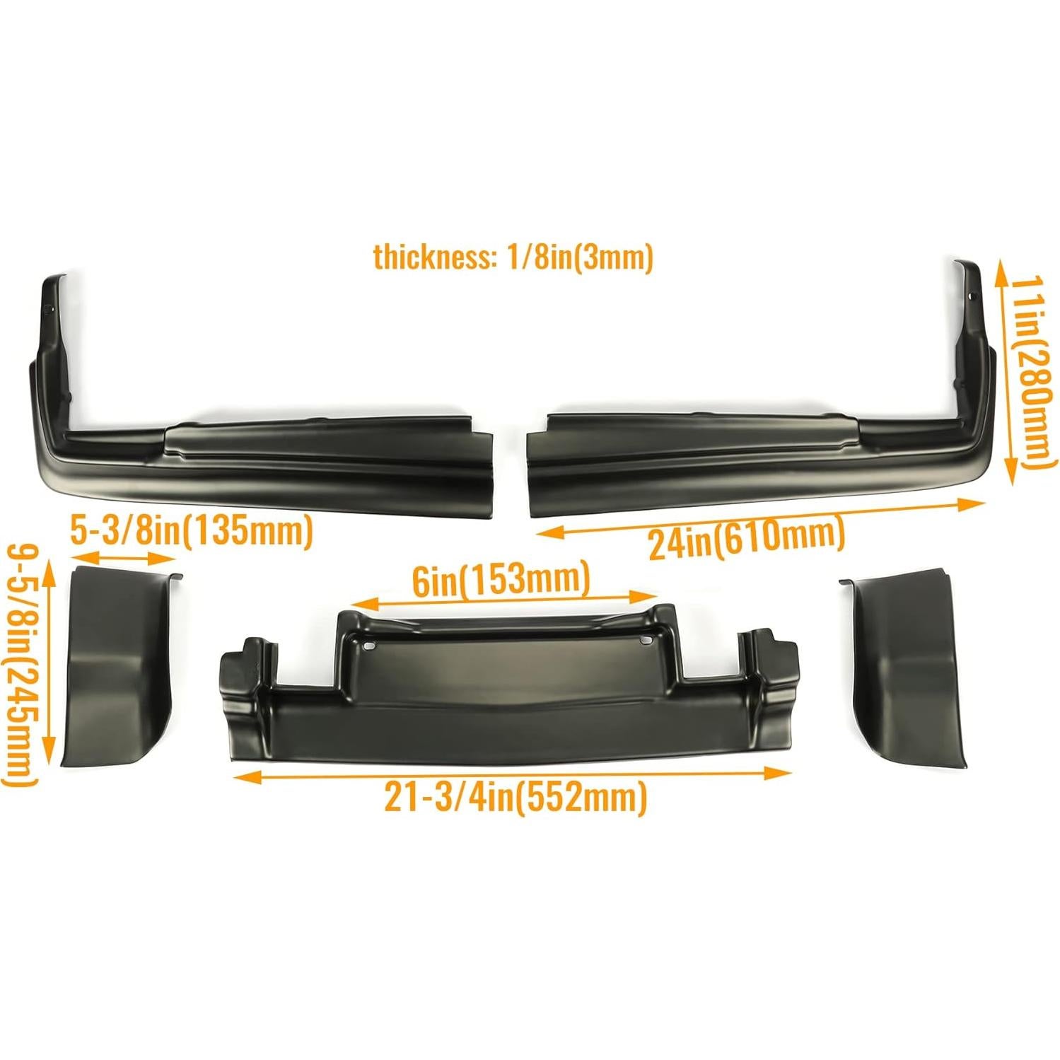 Kit Rellenos Parachoques Trasero KUAFU Cadillac Seville 76-79