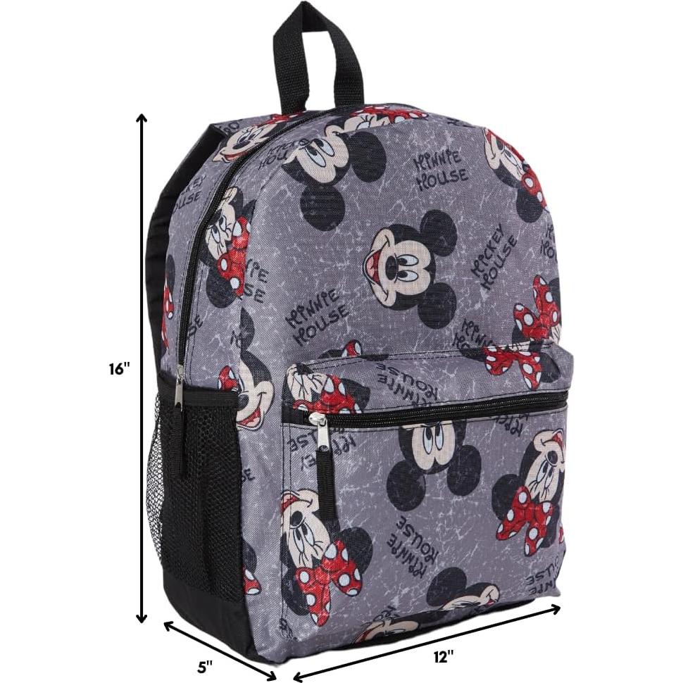 Mochila Disney Mickey y Minnie 40 cm para niños y adultos