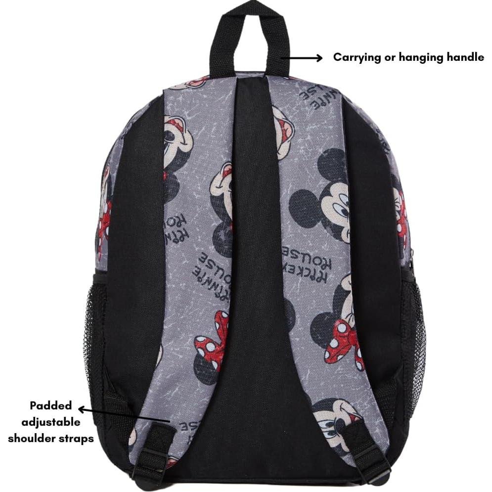 Mochila Disney Mickey y Minnie 40 cm para niños y adultos
