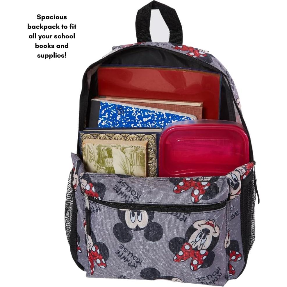 Mochila Disney Mickey y Minnie 40 cm para niños y adultos
