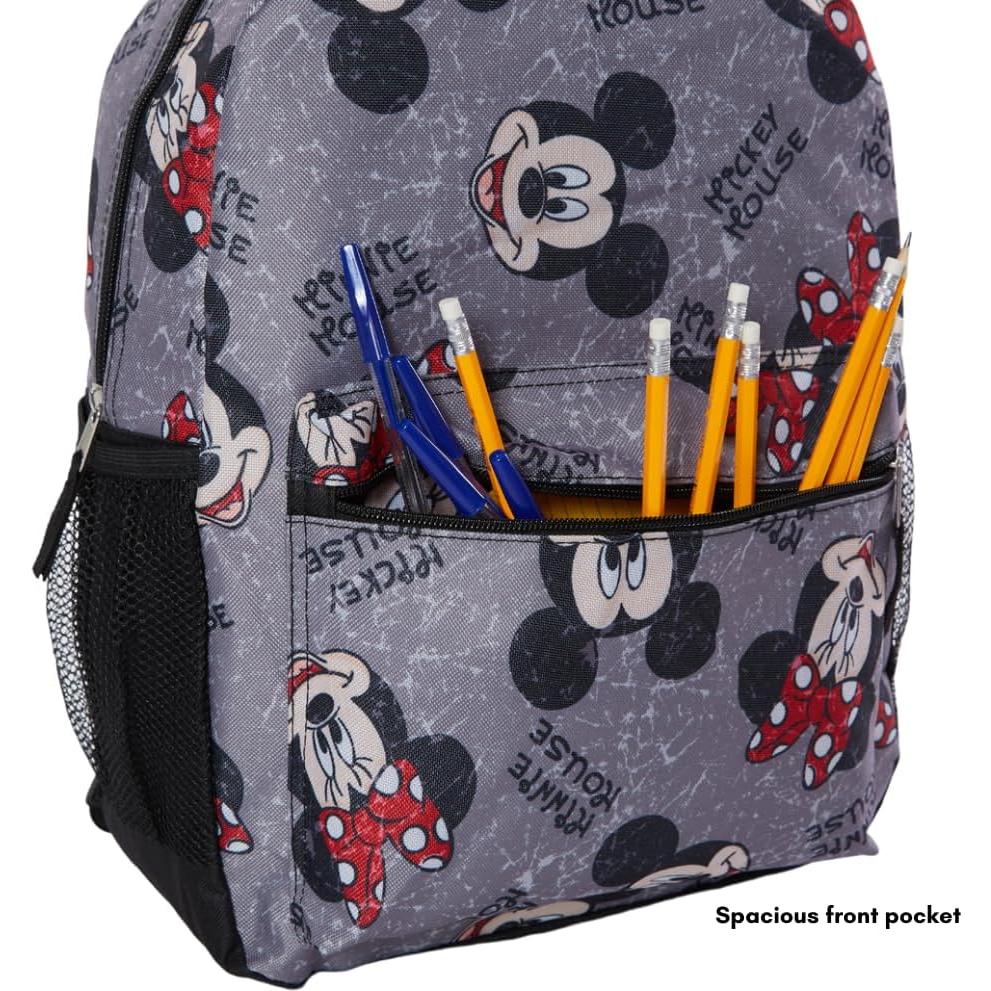 Mochila Disney Mickey y Minnie 40 cm para niños y adultos