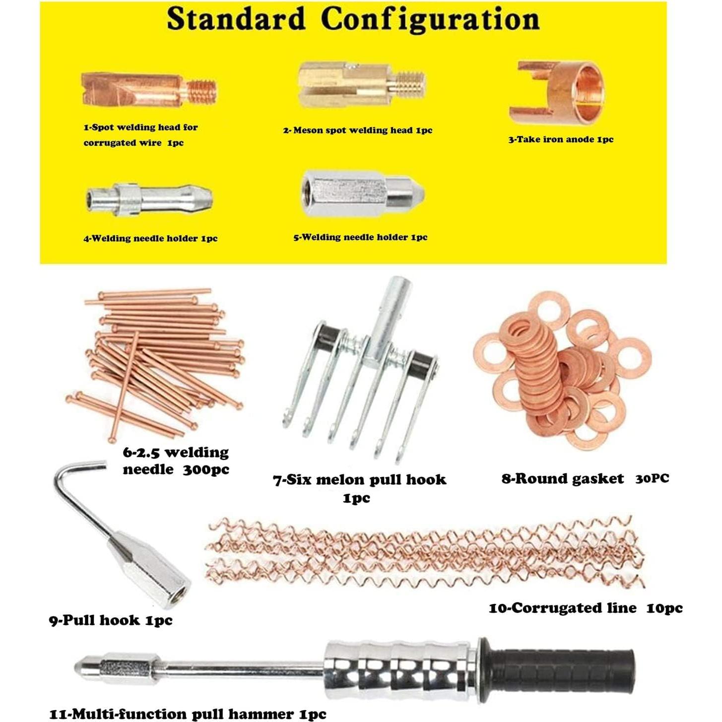 Kit Premium Soldador de Puntos XKMT 800VA para Autos