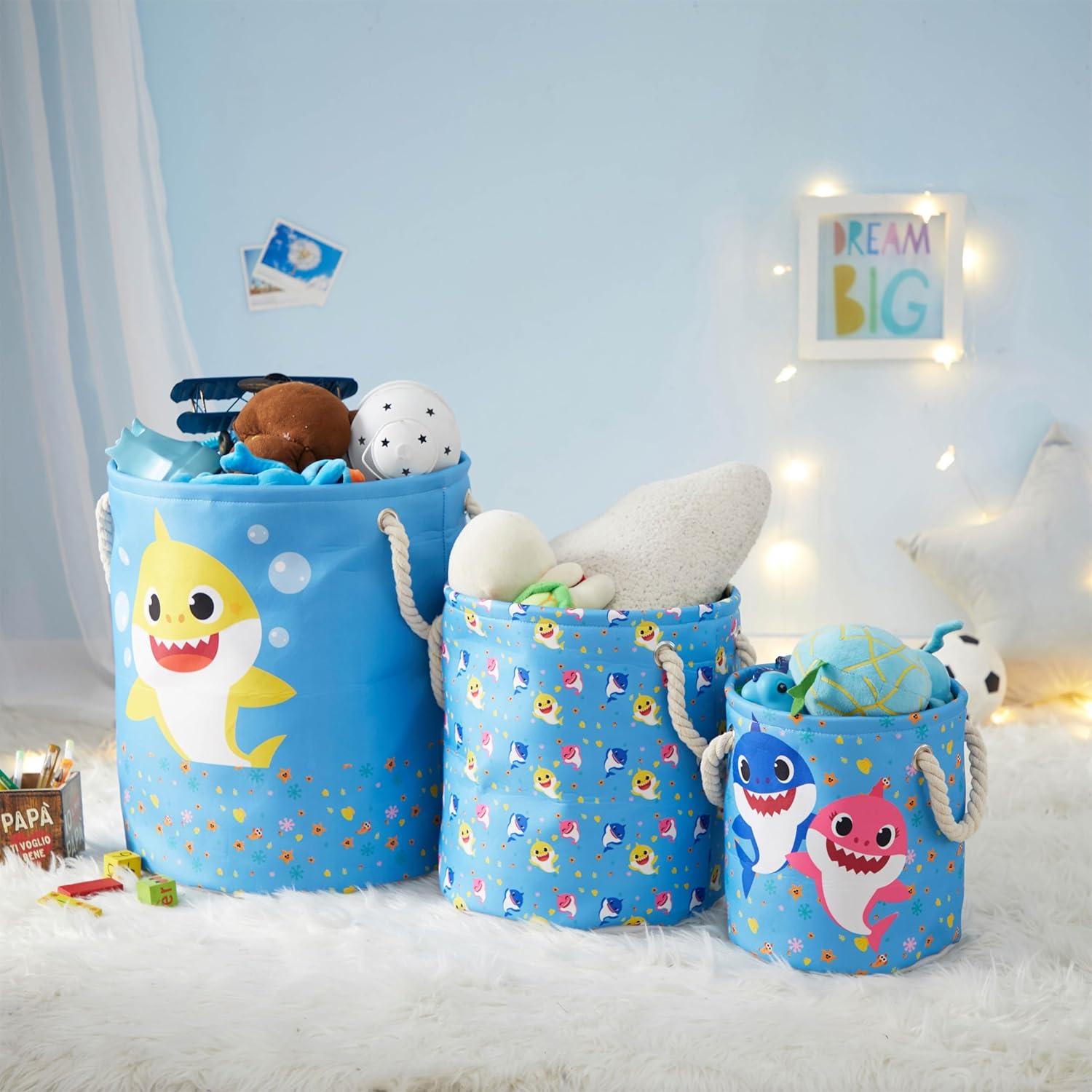 Cestas de Almacenamiento Baby Shark - Juego de 3 Piezas
