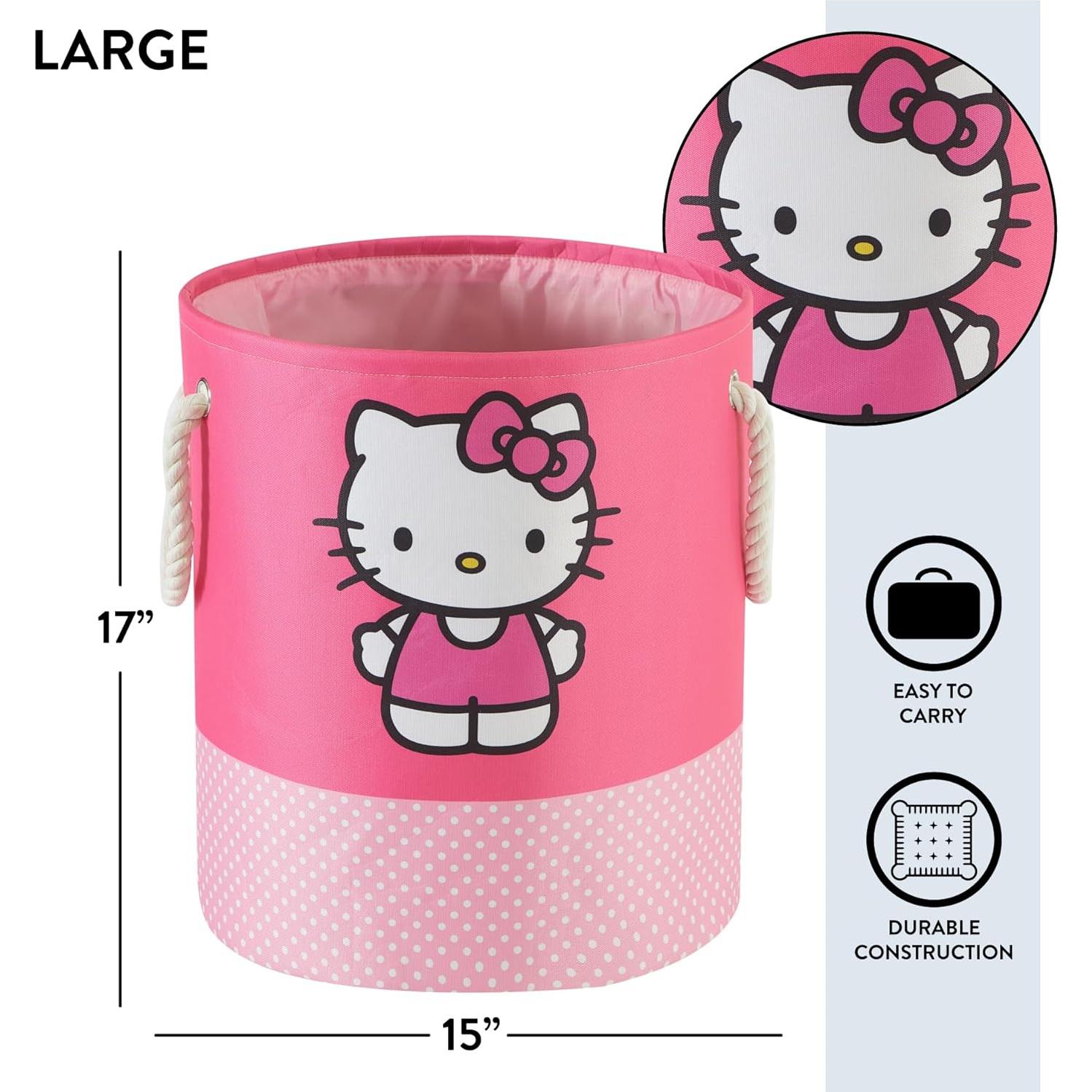 Cestas de Almacenamiento Hello Kitty - Juego de 3 Piezas Rosa