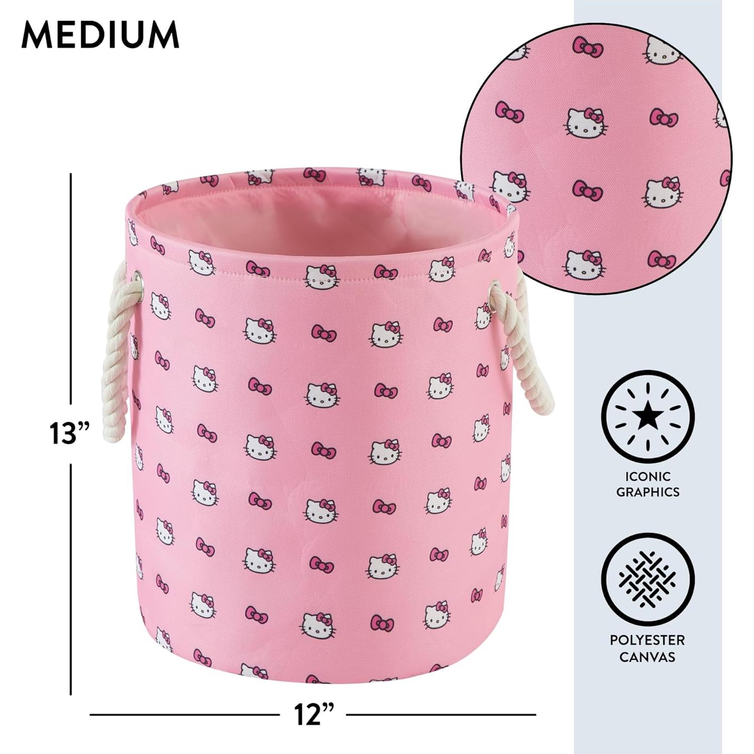 Cestas de Almacenamiento Hello Kitty - Juego de 3 Piezas Rosa