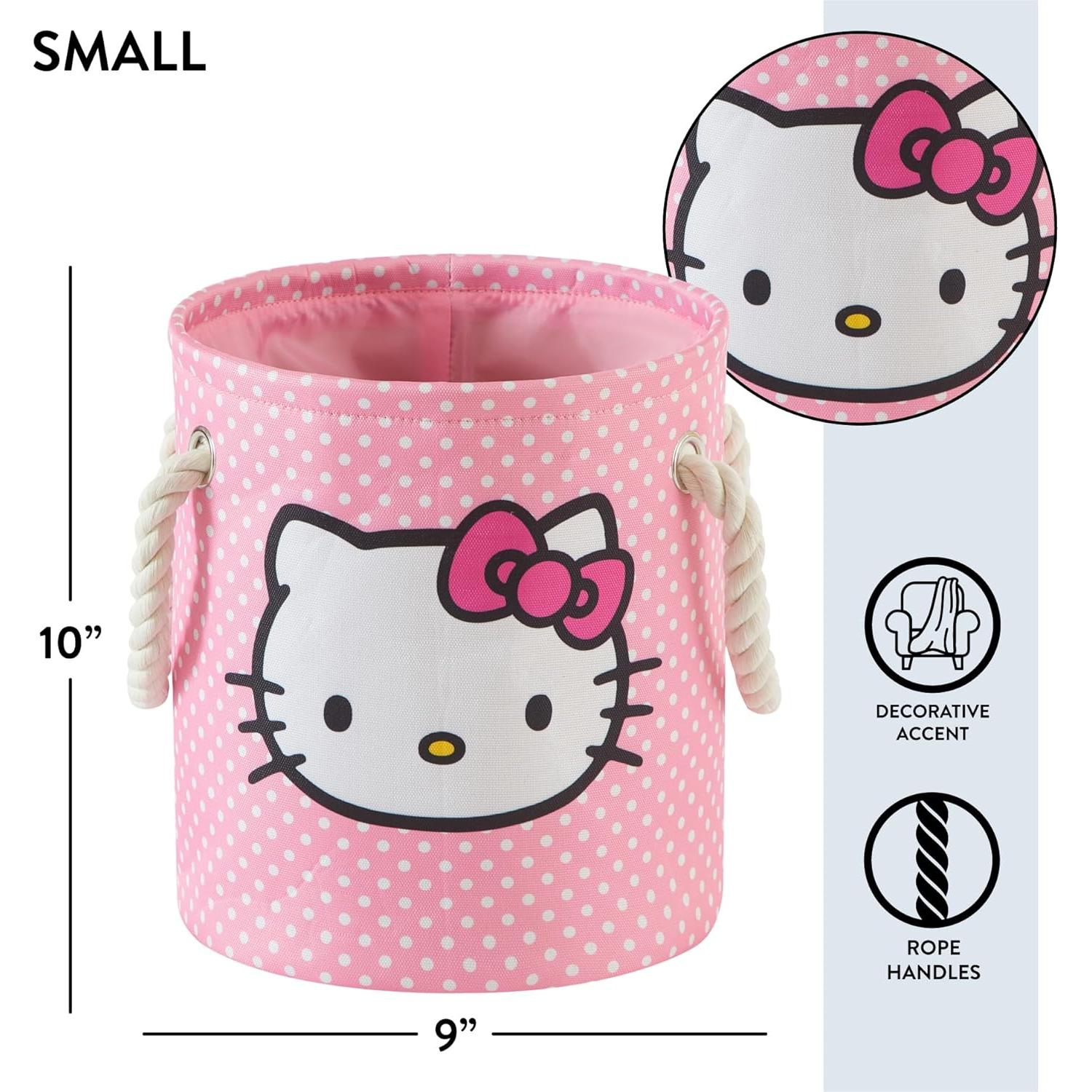 Cestas de Almacenamiento Hello Kitty - Juego de 3 Piezas Rosa