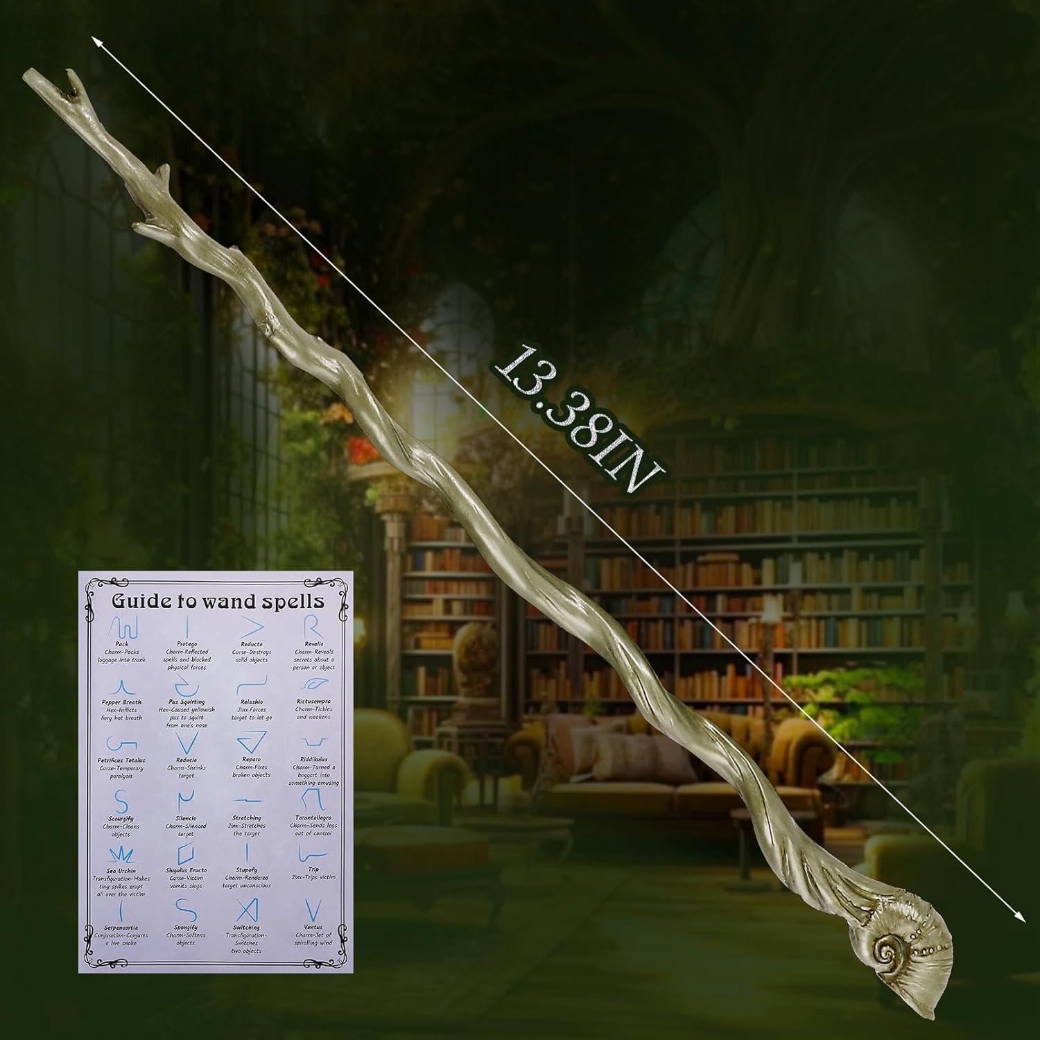 Varita mágica EnrichFun con libro de hechizos y caja