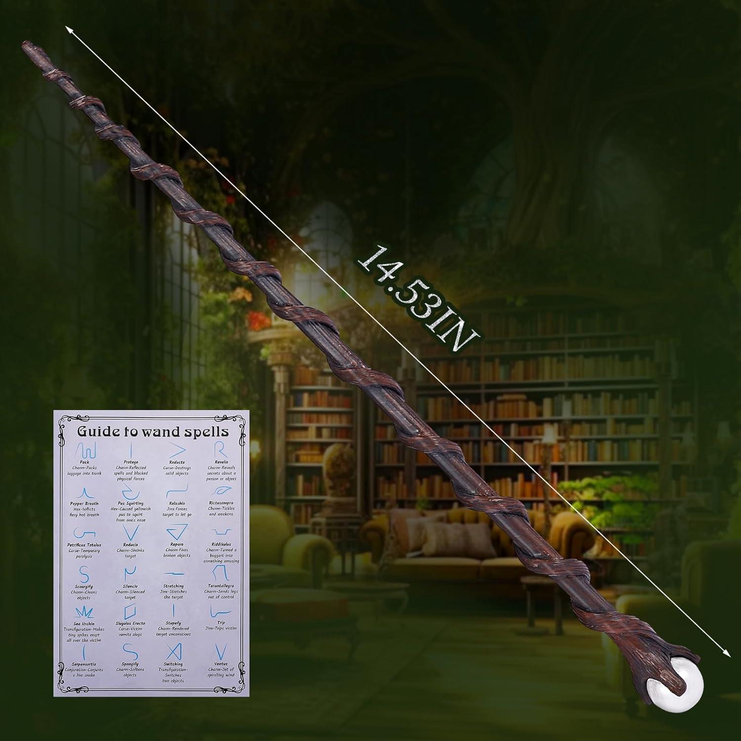 Varita mágica EnrichFun con perla y libro de hechizos