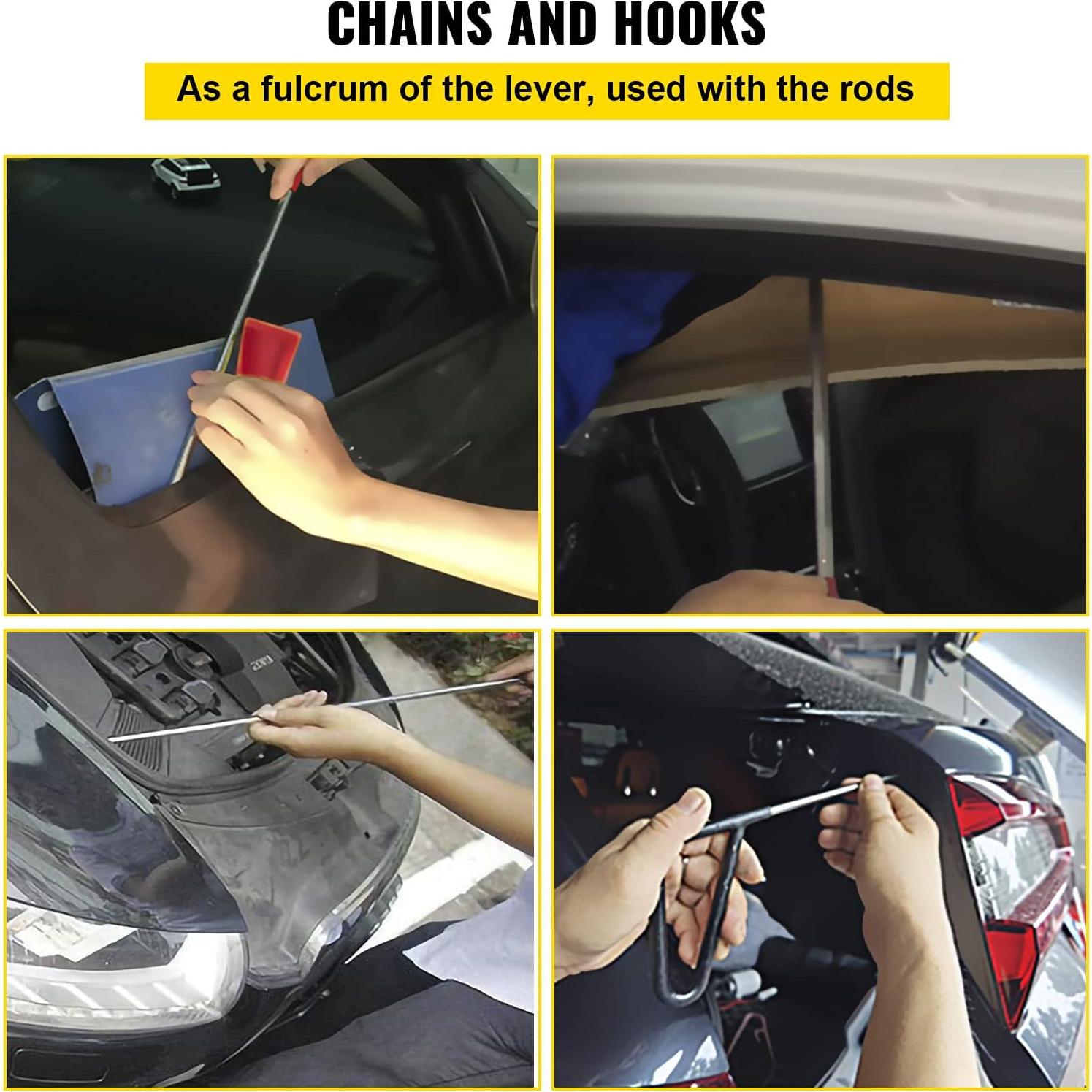 Kit de Eliminación de Abolladuras VEVOR 20 Piezas Acero Inoxidable