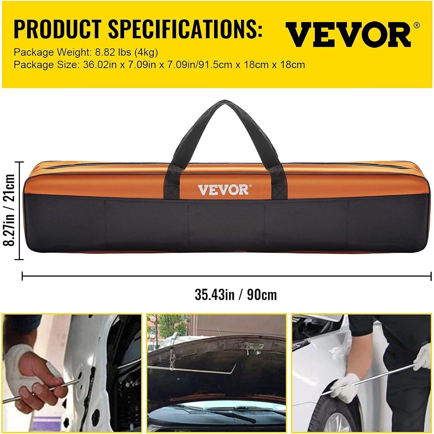 Kit de Eliminación de Abolladuras VEVOR 20 Piezas Acero Inoxidable