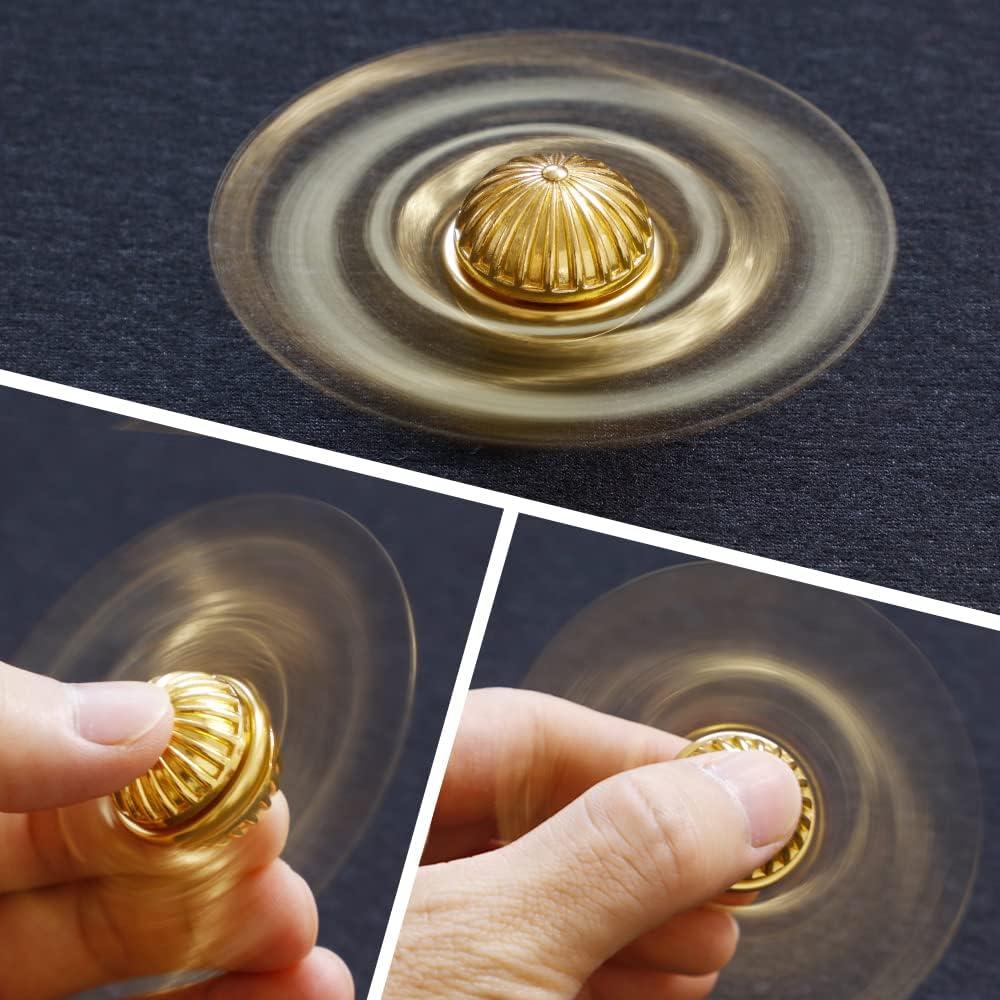 Spinner Fidget Umnodobn Esfera Dorada Metal EDC 7,62 cm
