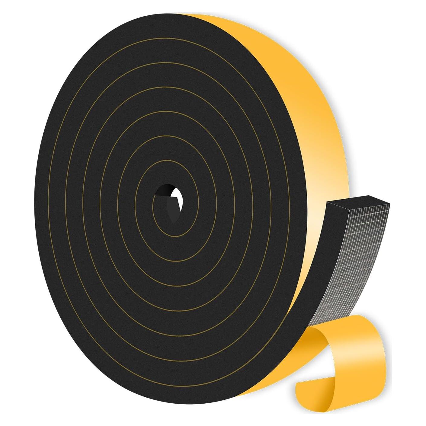 Burlete Aislante Acústico MIKONIYA 4m Negro Caucho CR