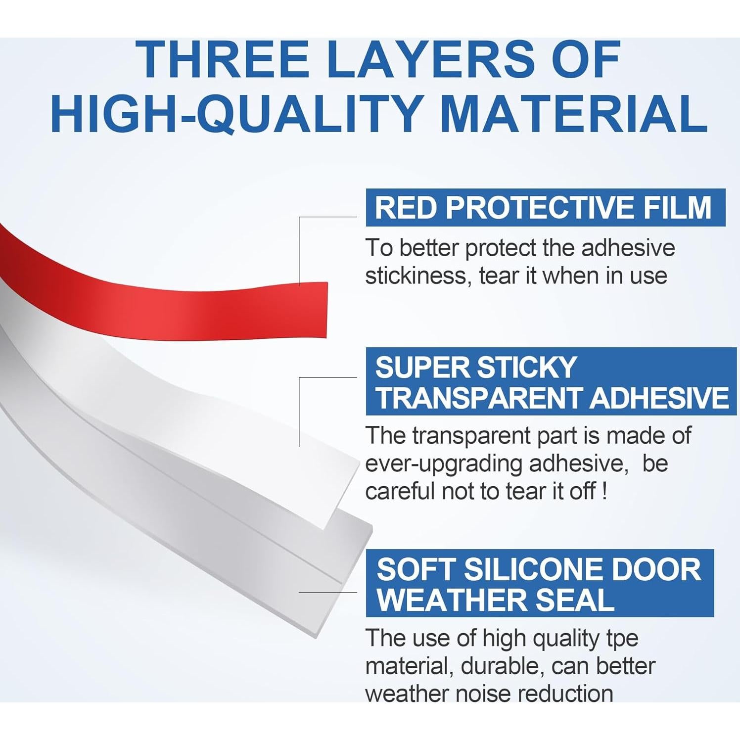 Tira de Sello Adhesiva moonoom 9 metros x 5 cm Aislamiento