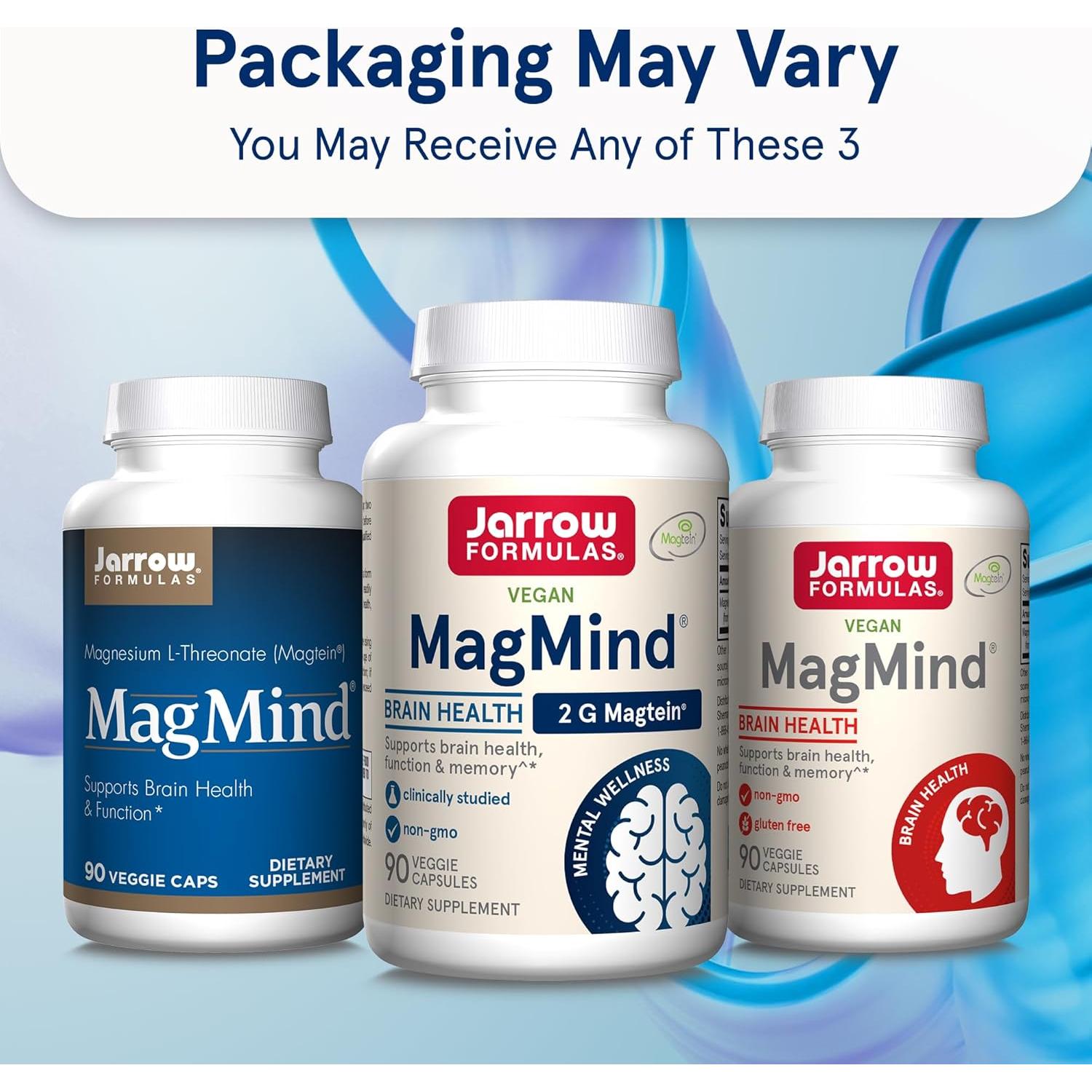 Jarrow Formulas MagMind 90 Cápsulas Salud Cerebral + SlowMag