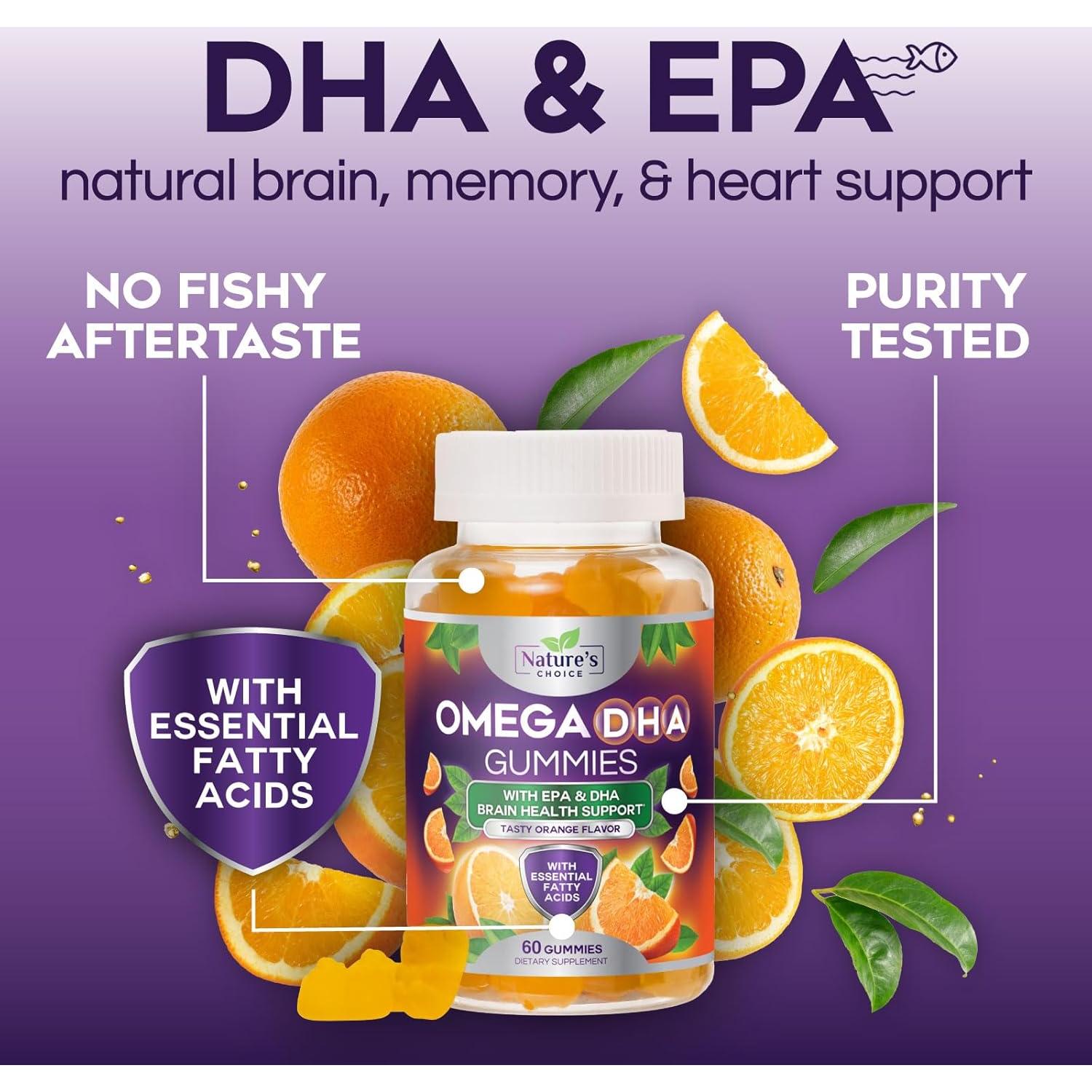 Gomitas Omega 3 de Aceite de Pescado Naturaleza 60 Unidades