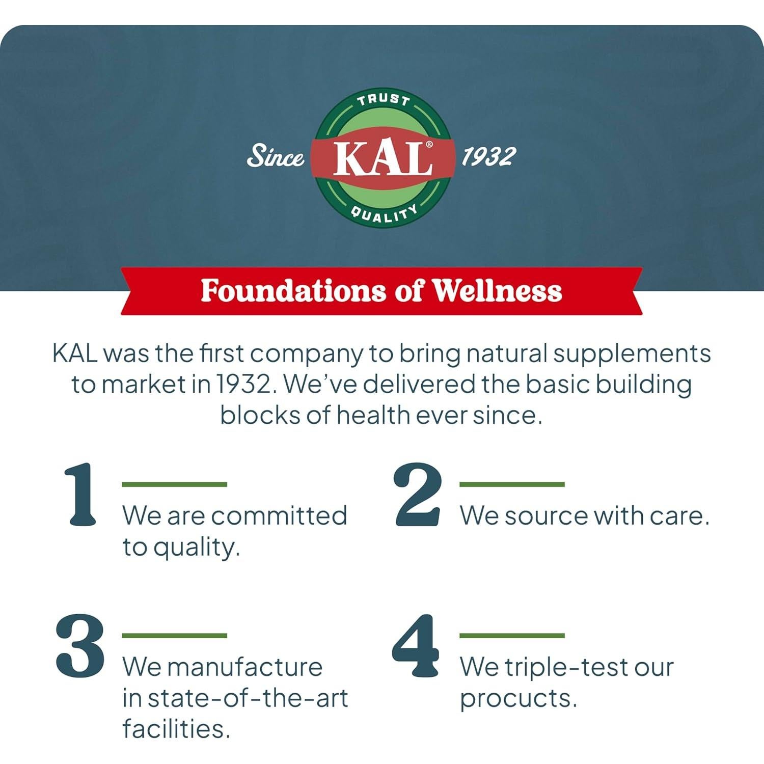 KAL Polvo de Magnesio Calmante 255g - Sabor Arándano, Vegano