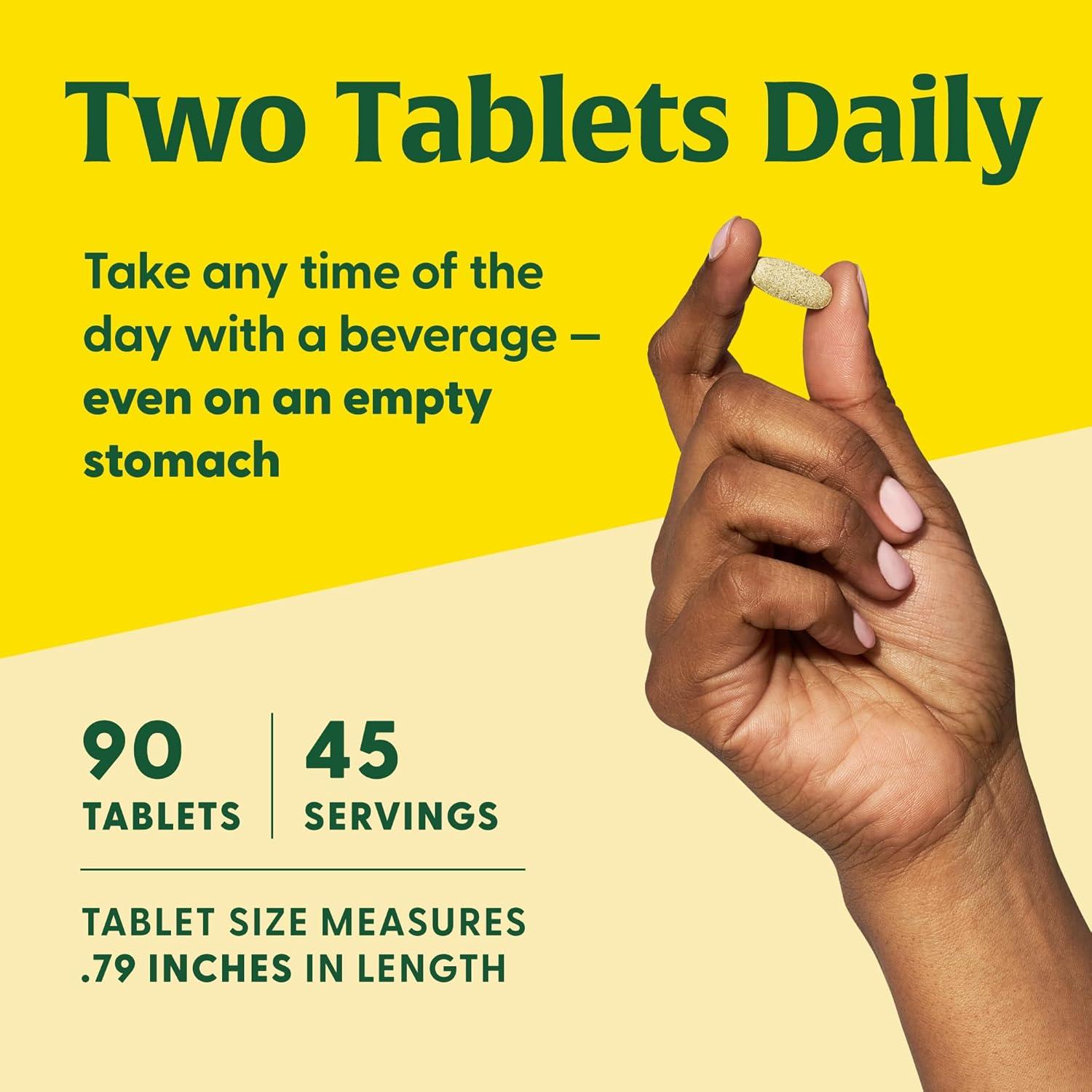 MegaFood Piel, Uñas y Cabello 90 Tabletas - Vegano - Biotina, Vitaminas