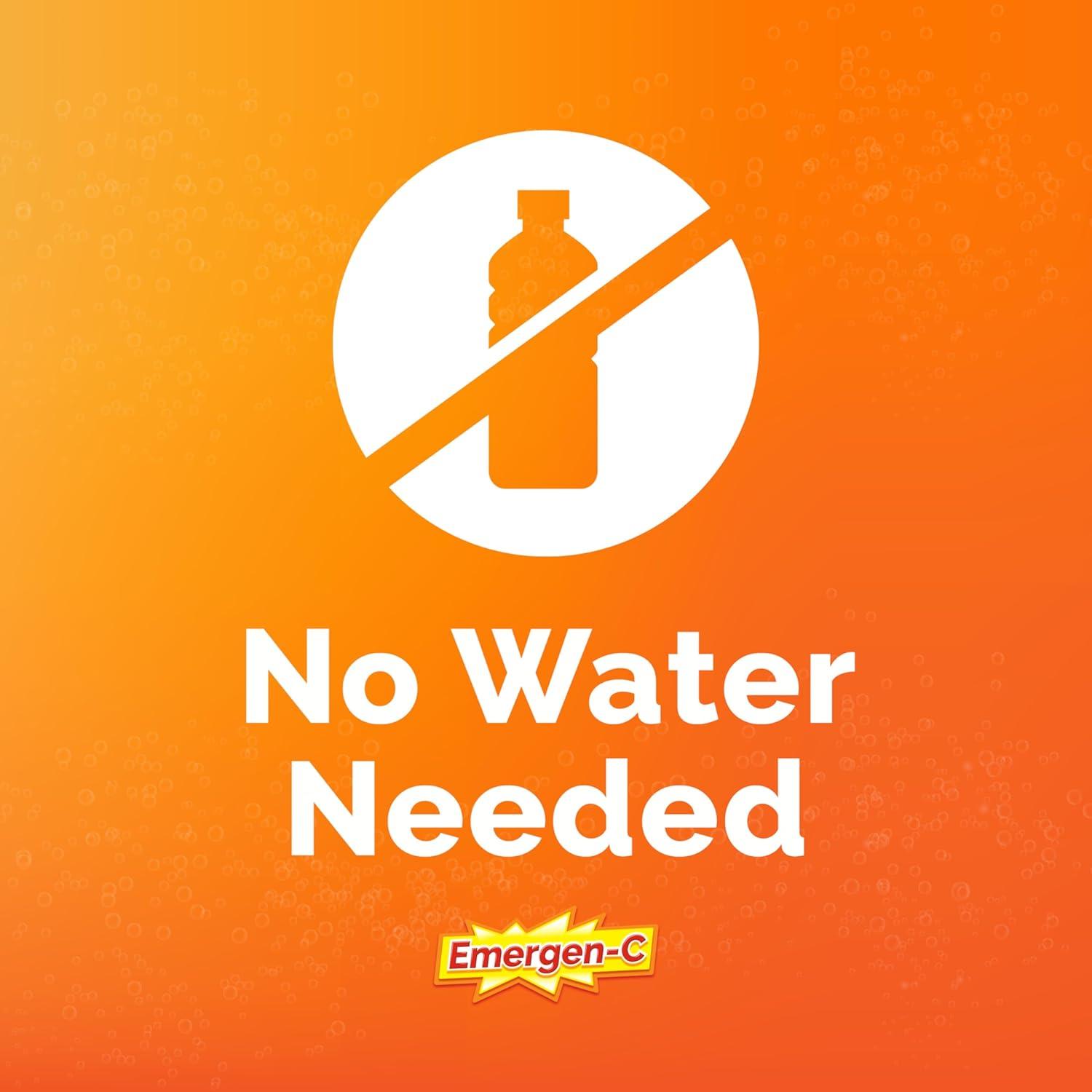 Cristales Emergen-C 56 Stick Vitalidad Naranja Vitamina C Zinc