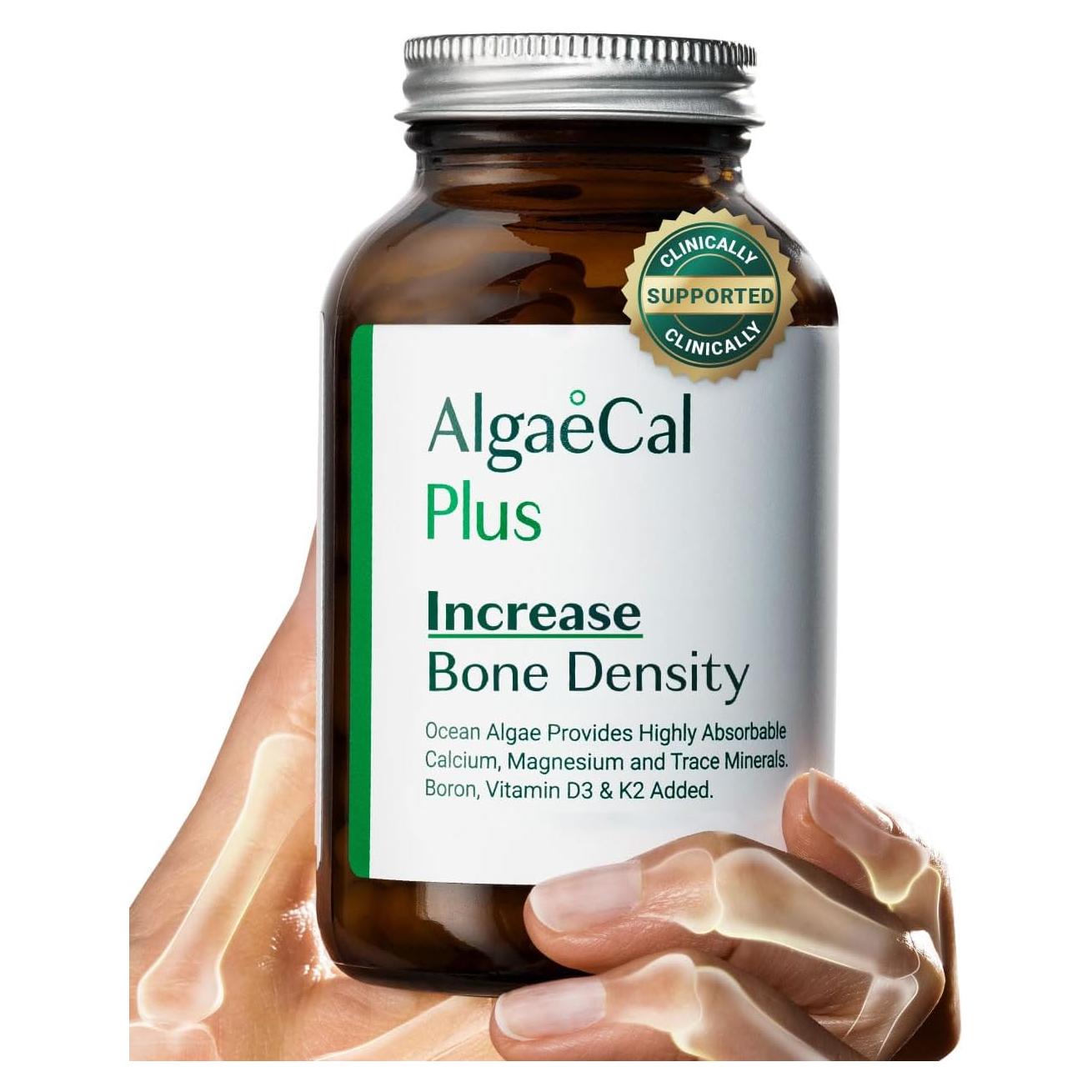 Suplemento de Calcio Algaecal Plus 120 Cápsulas Vegetales