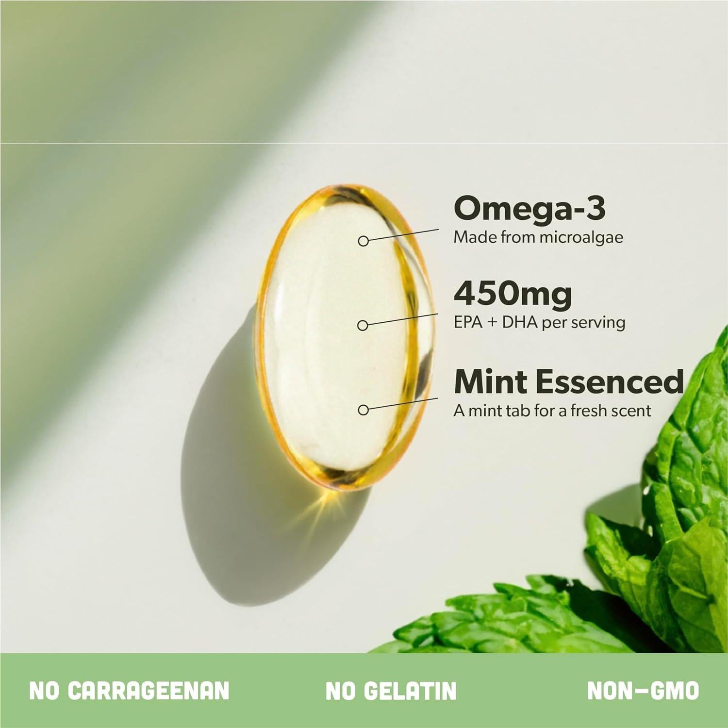 Suplemento Omega 3 Vegano We Are Fit - 60 Cápsulas de Algas