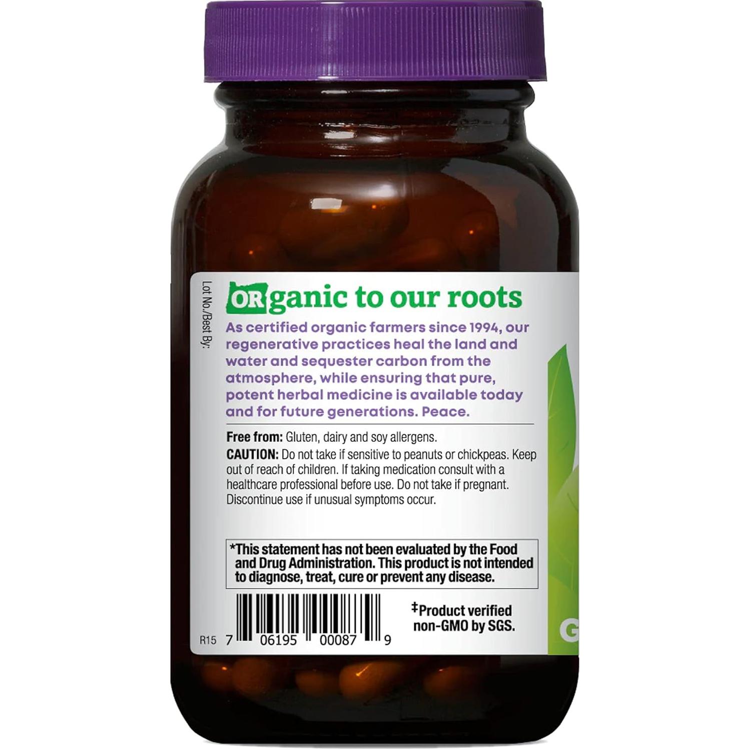 Suplemento Herbal Orgánico Fenogreco Oregon's Wild Harvest 90 Cápsulas